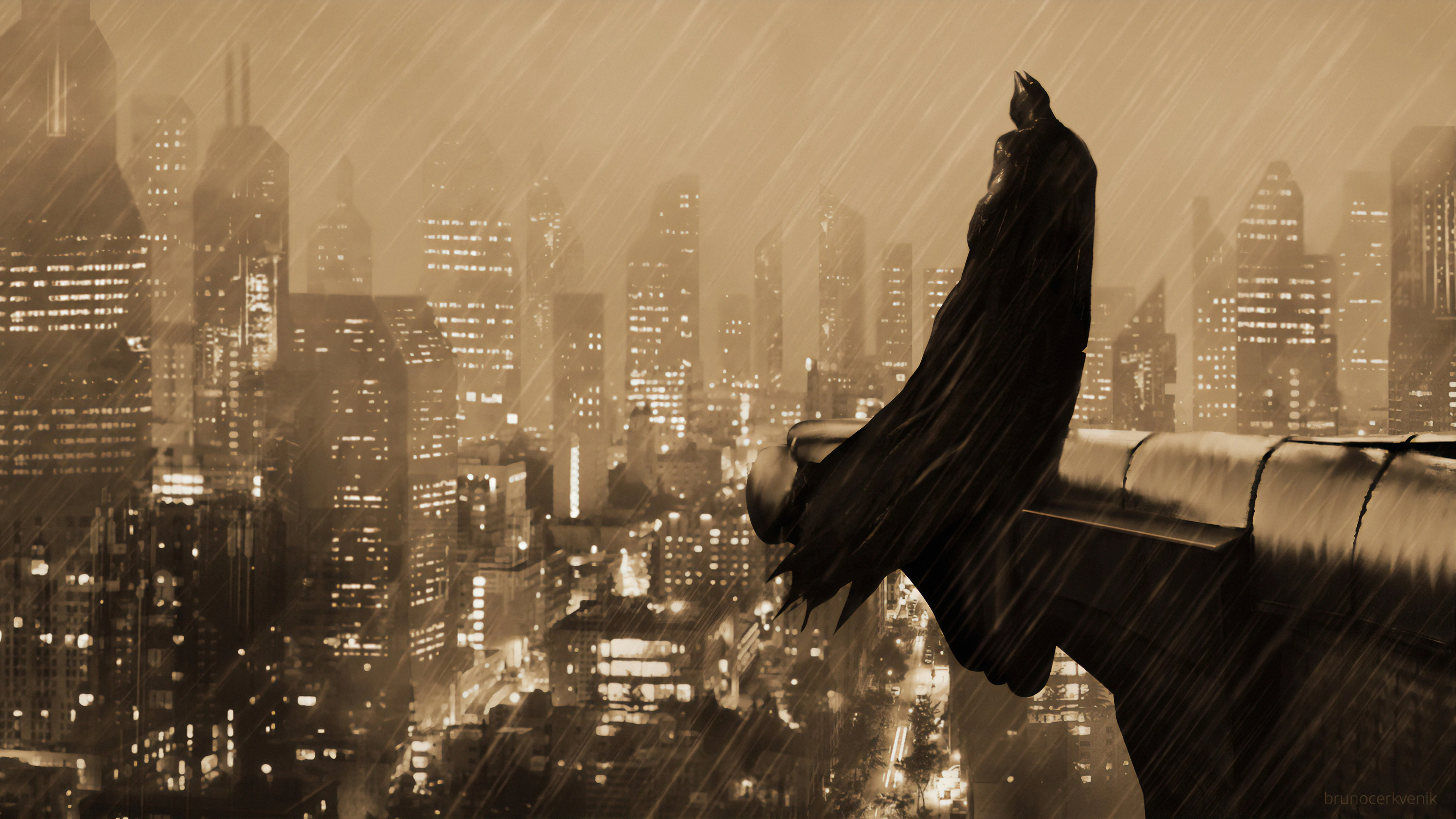 Wallpaper 4k Batman Gotham Art Wallpaper