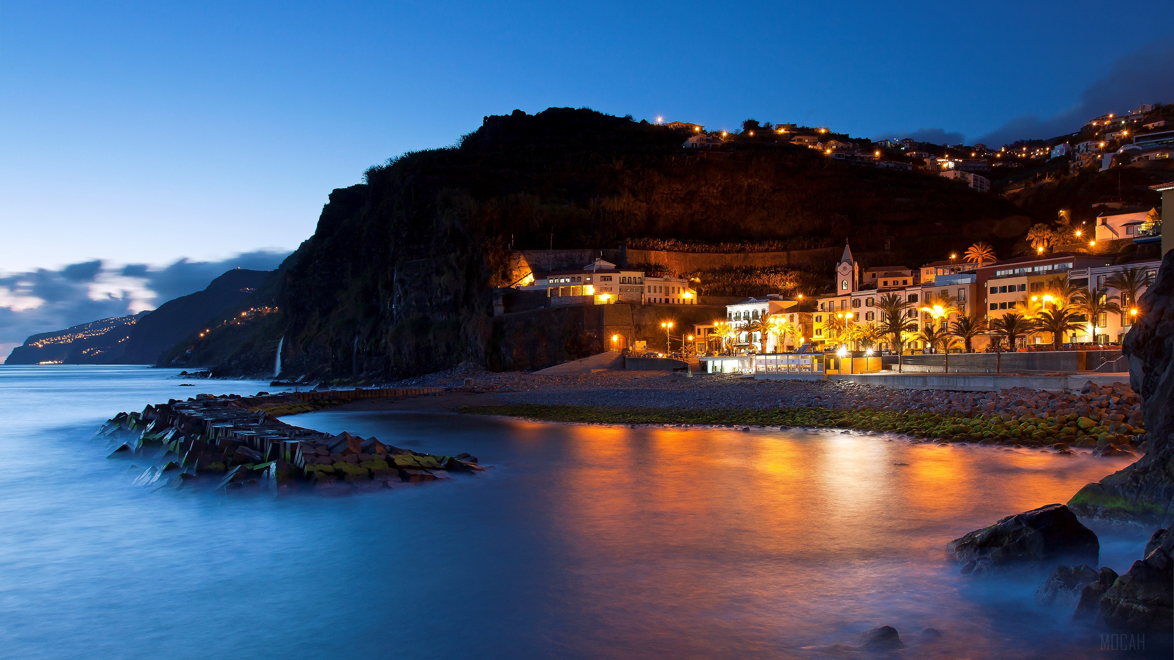 Portugal, Seashore, Sunset 4k