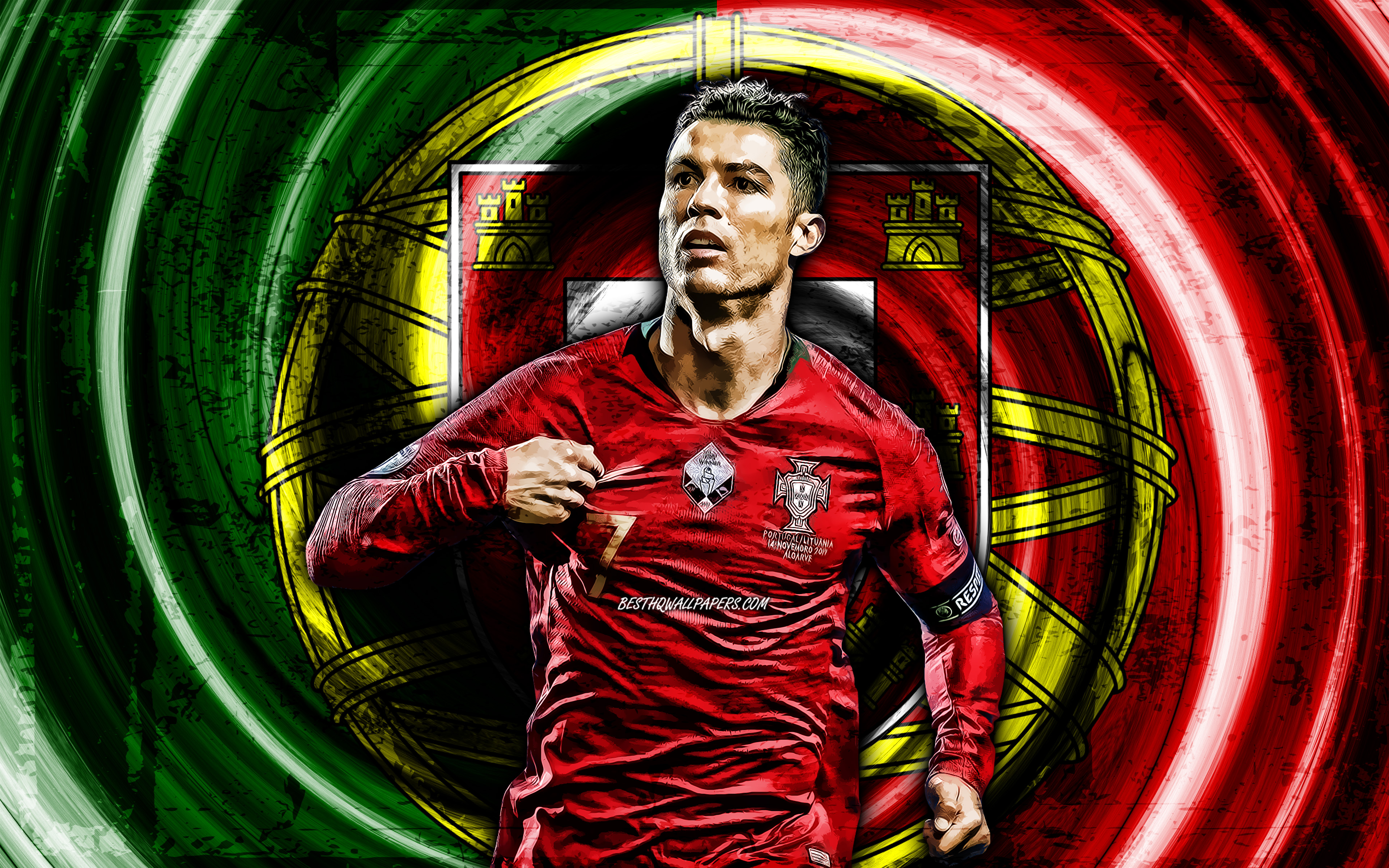 Download wallpaper 4K, Cristiano