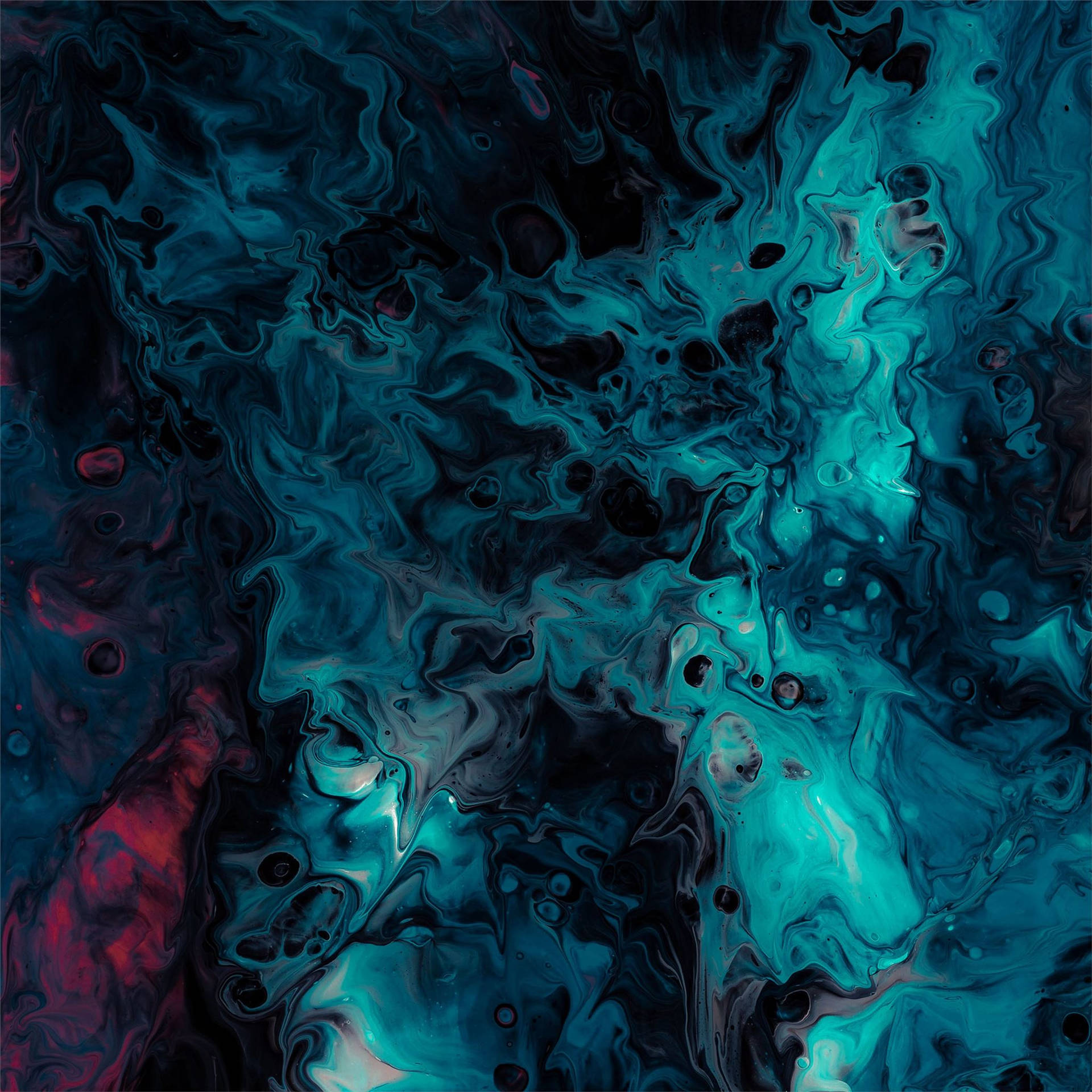 Download Splattered Blue Liquid iPad
