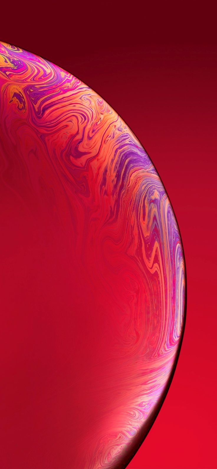 iPhone Xs Wallpaper 4K Red Trick
