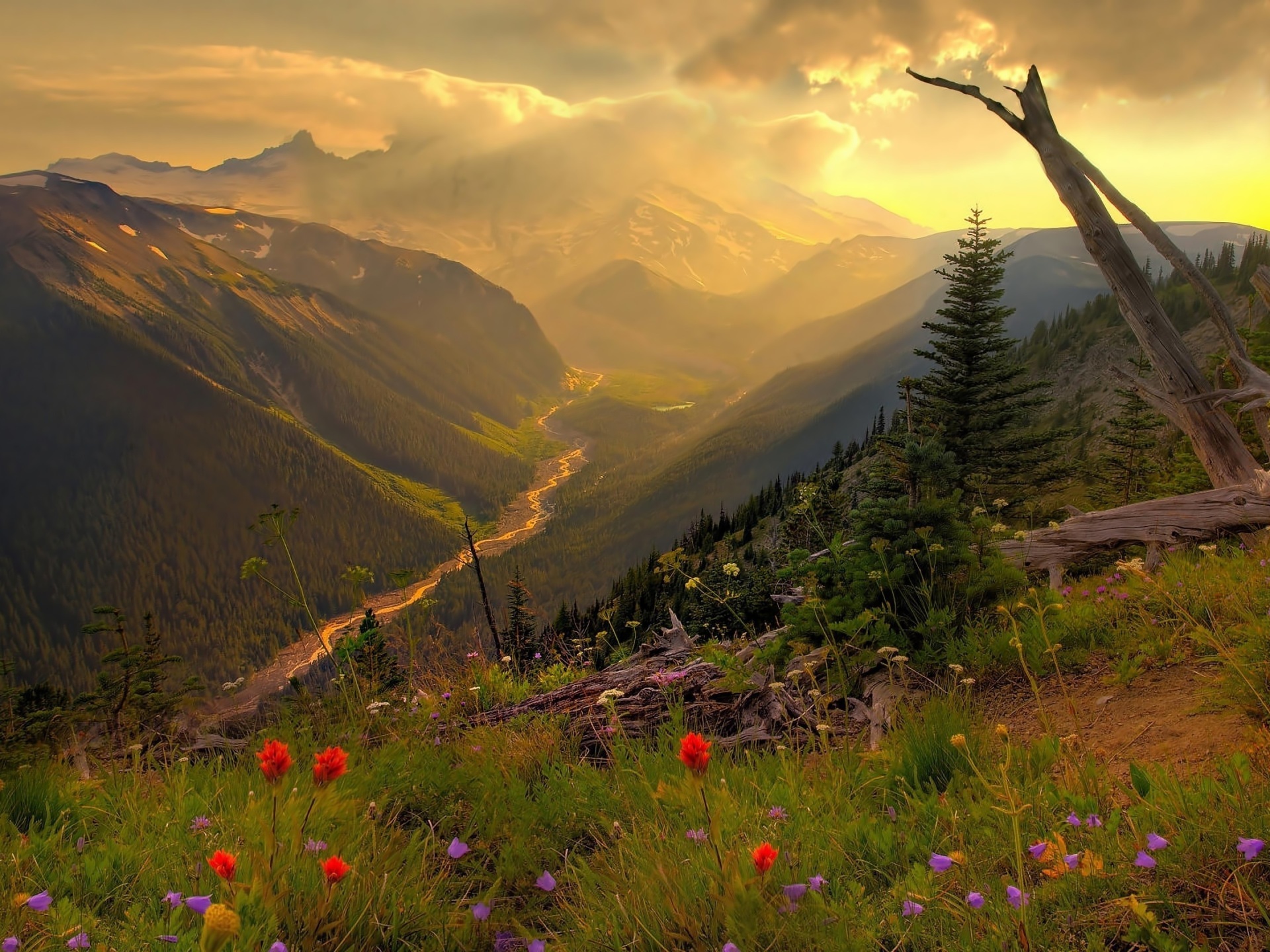 Wallpaper 4k Mountain View Fromk