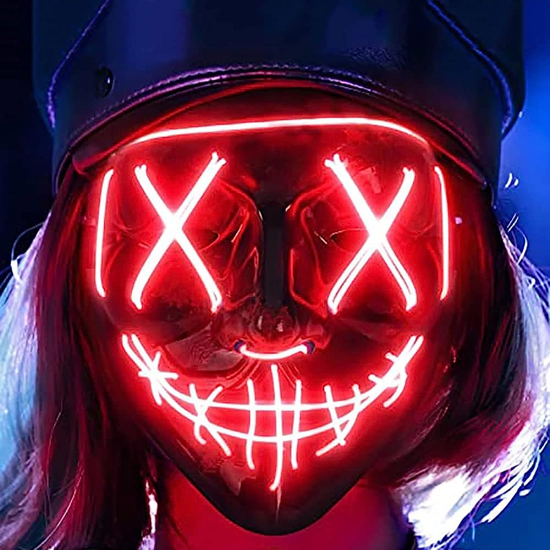 Scary Halloween Mask, LED Mask