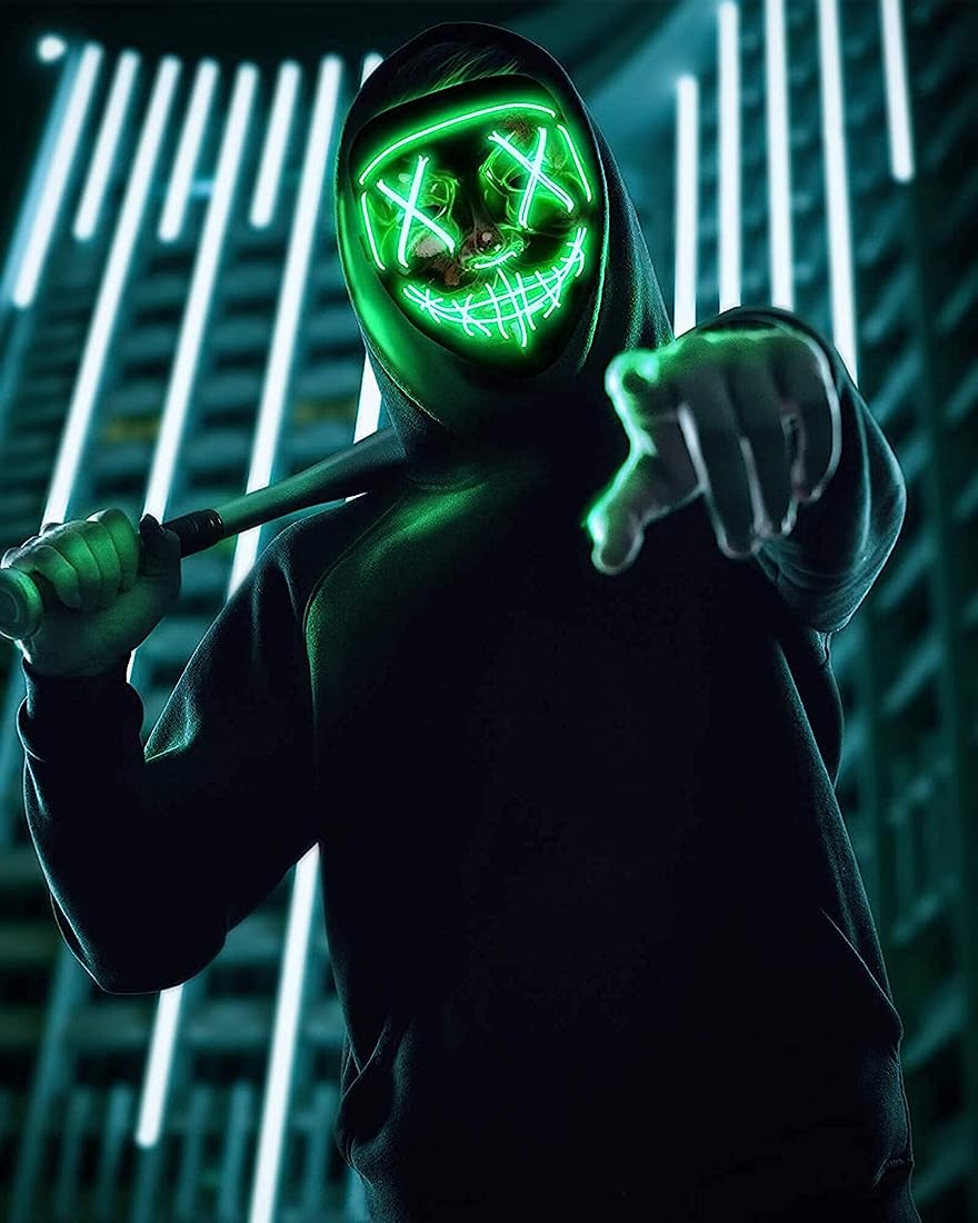 Mask Scary Mask Cosplay Costume Glow