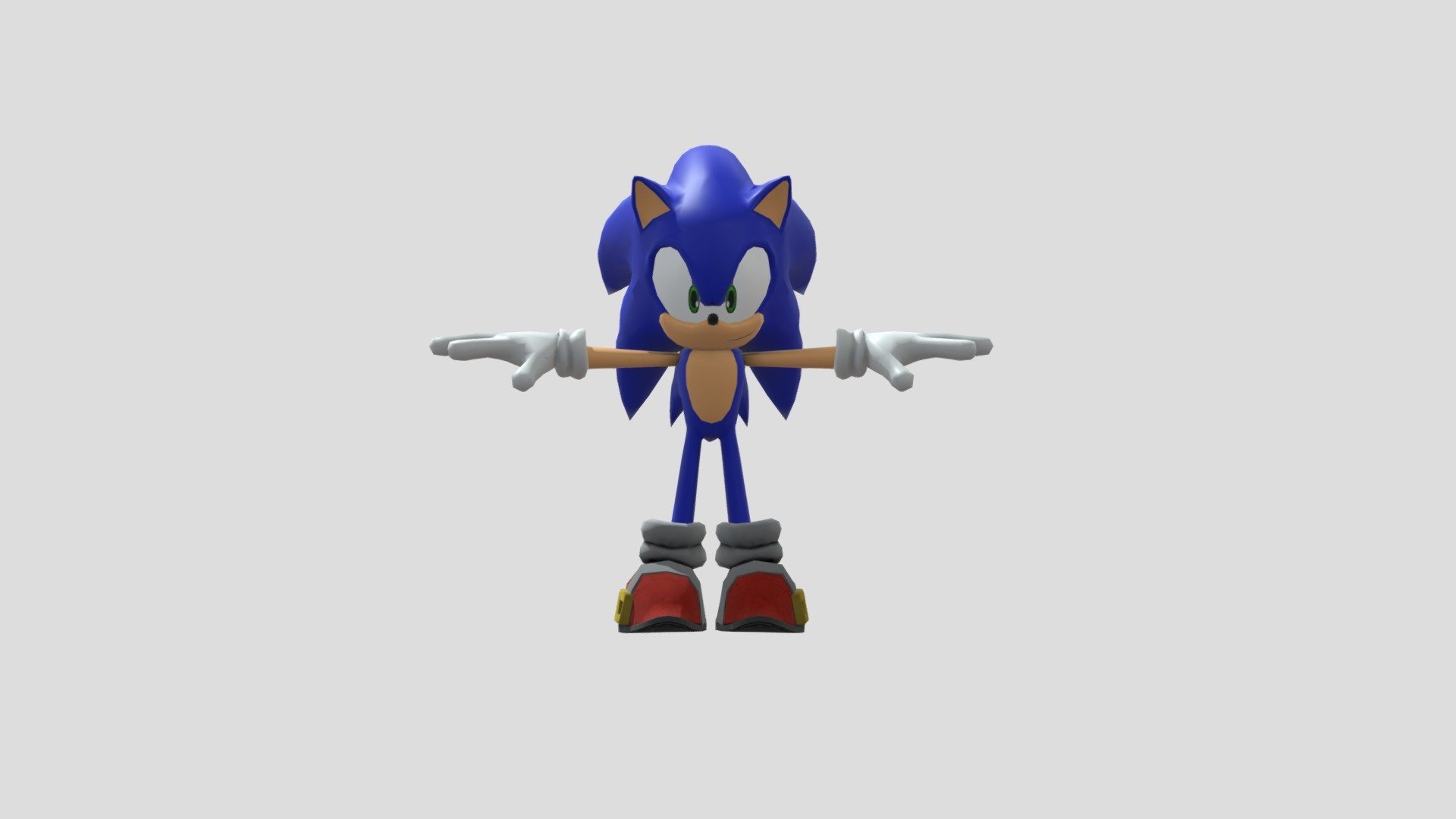 Modern Sonic model from: Sonic Speed