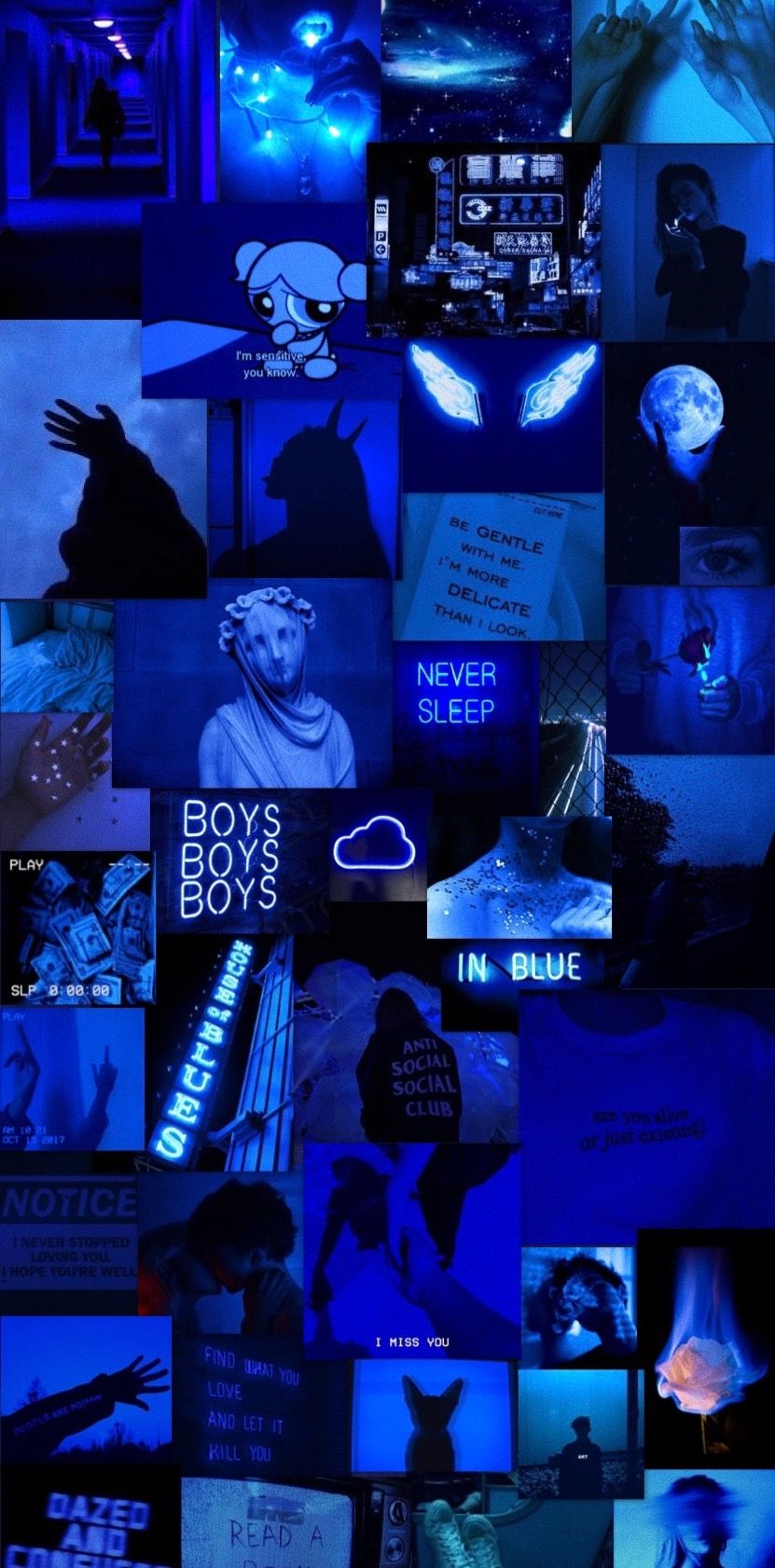 blue aesthetic wallpaper. Aesthetic