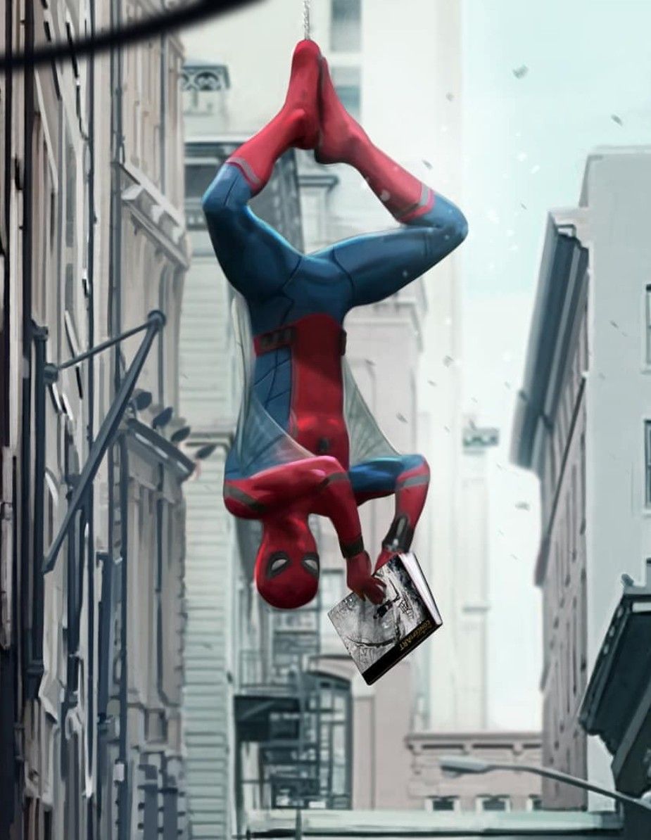 Spider Man Upside Down