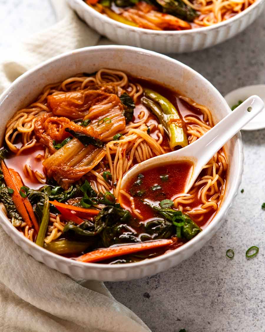 minute Spicy Korean Noodle Soup