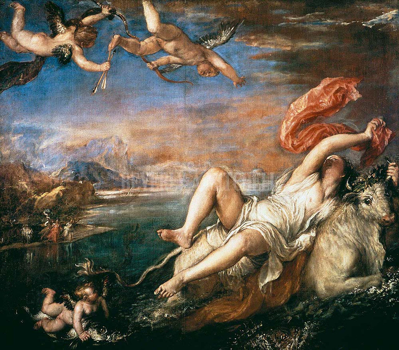 Europa By Titian Tiziano Vecellio Print