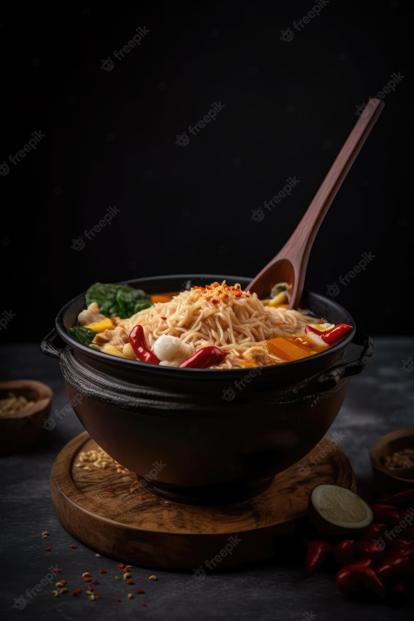 Korean Noodle Spicy Image