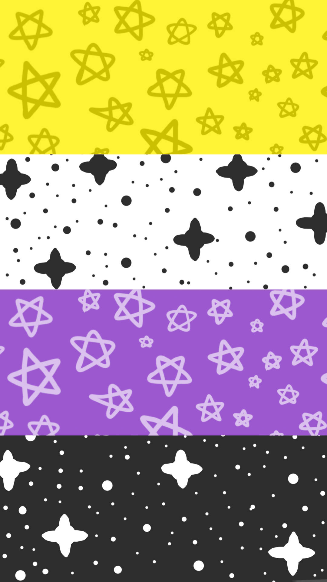 Details non binary flag wallpaper