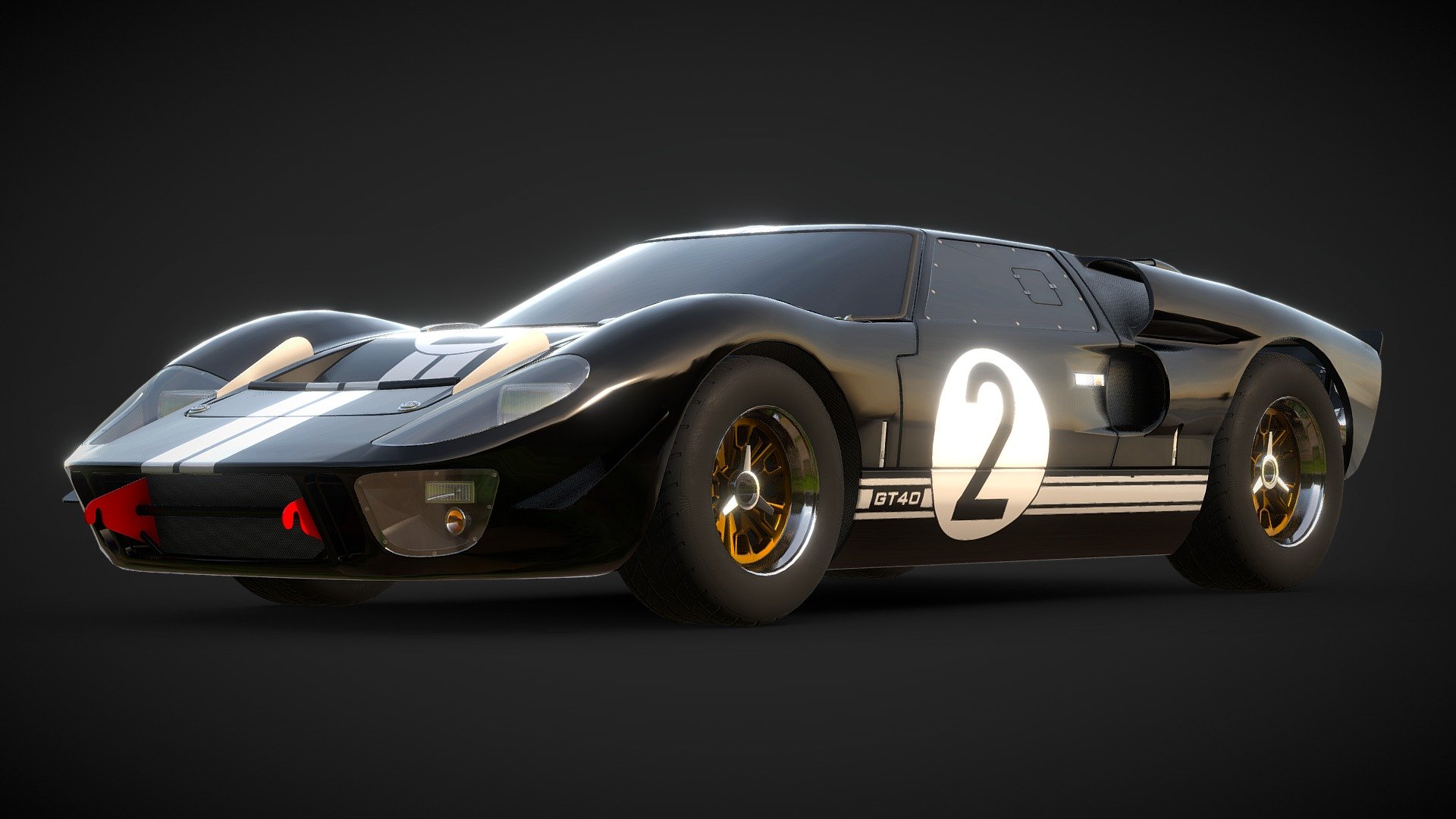 Ford GT40 Mk II Royalty Free 3D