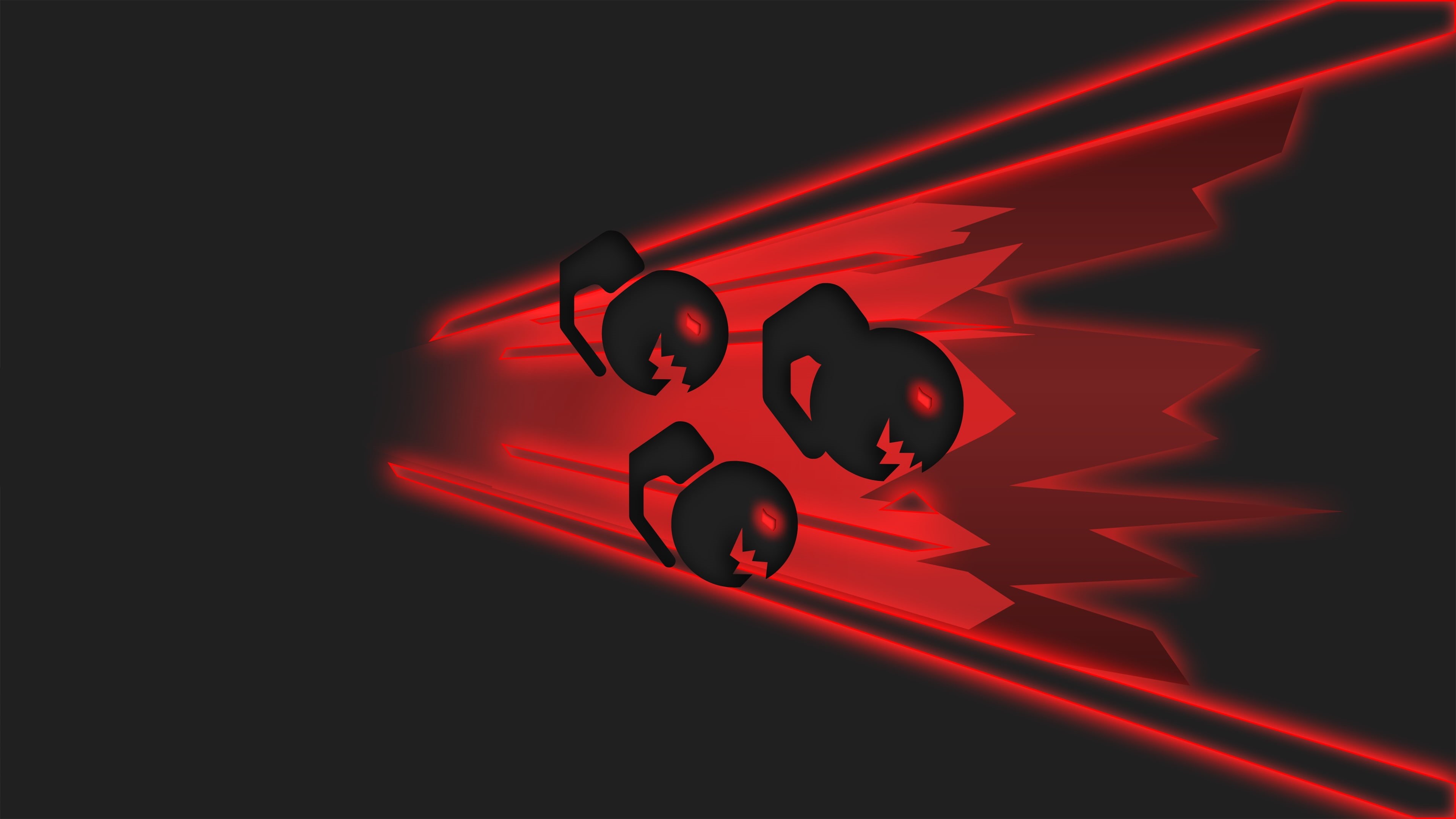 Wallpaper / shiny, red, misfortune, black background, shadow, reflection, nature, studio shot, abstract, design, motion, video game 4k pc desktop wallpaper hd, shape free download