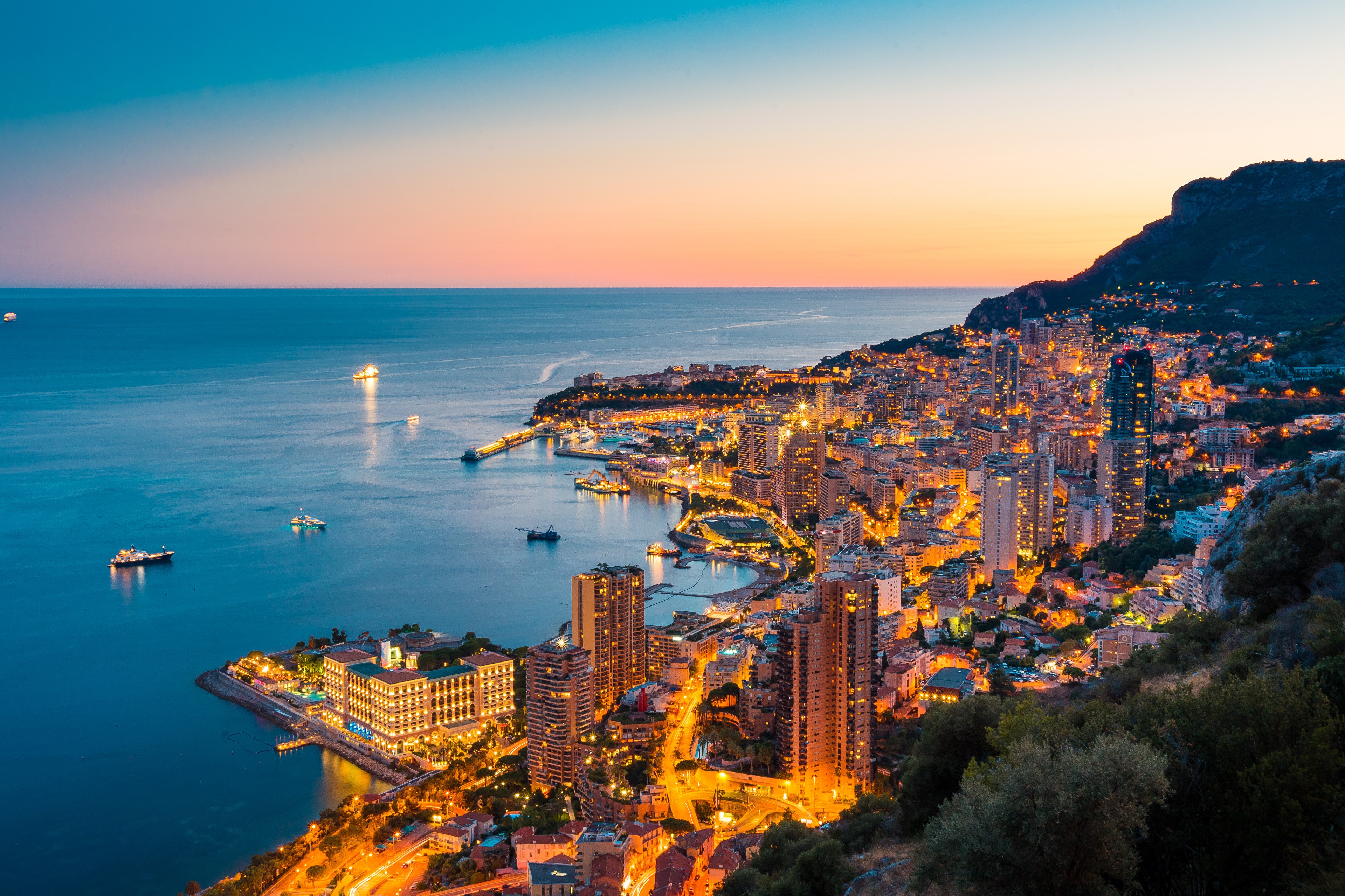 Monte Carlo, Monaco, Sunrises