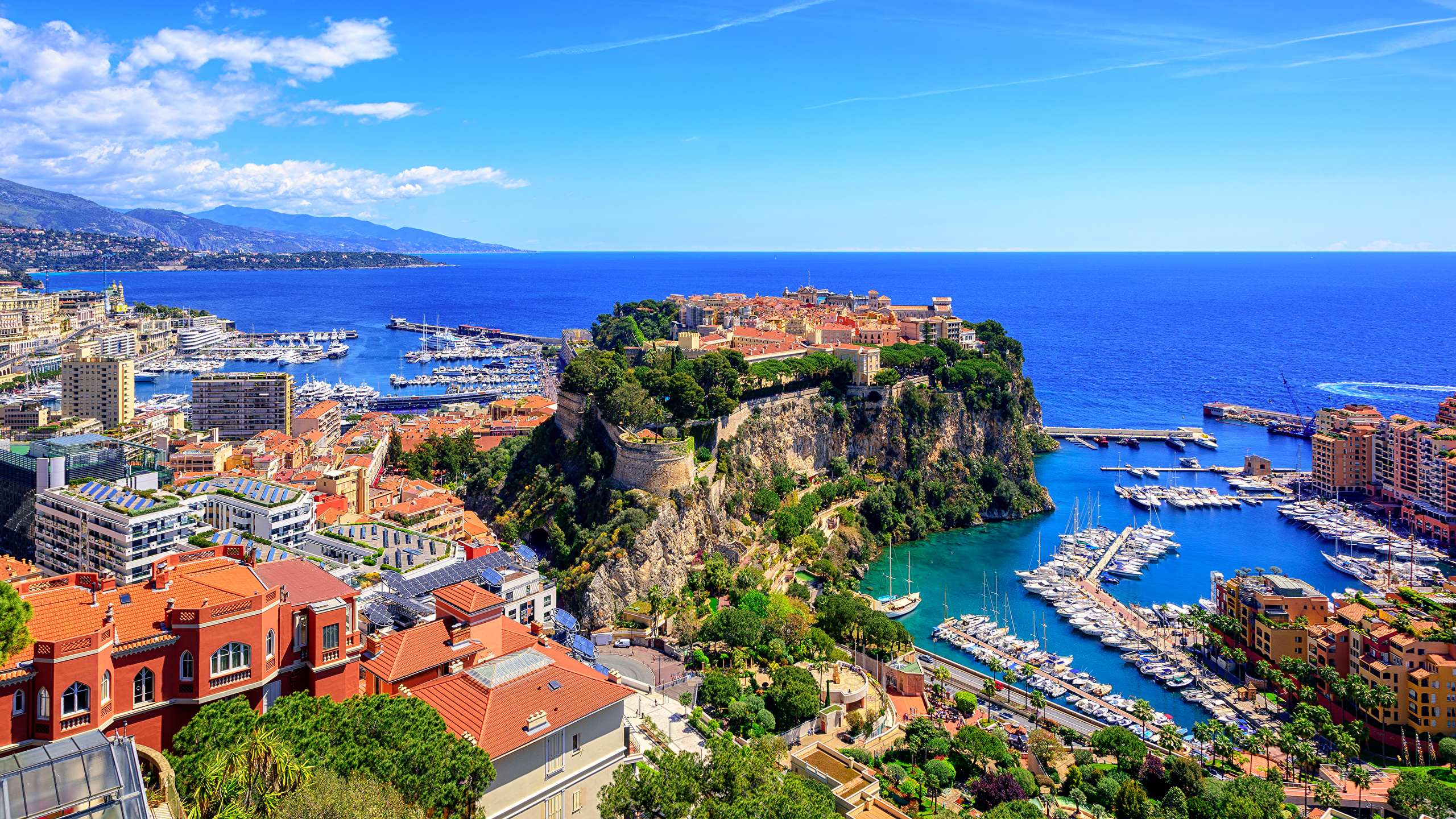 Wallpaper Monaco Prince Palace Coast
