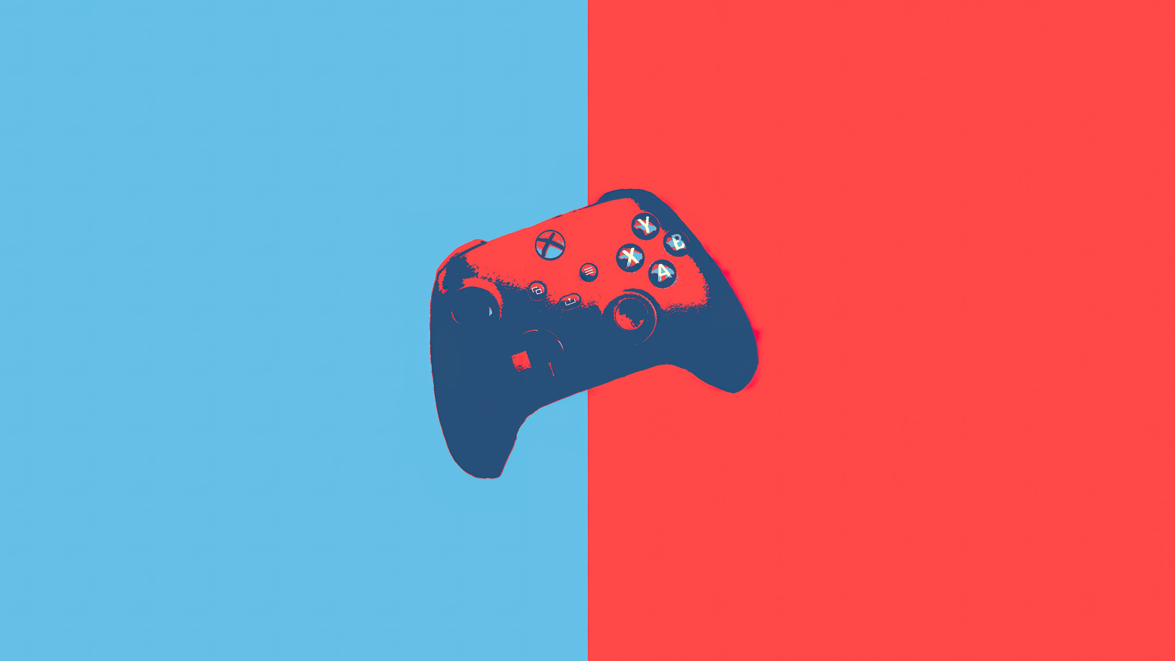 xbox, controller, minimalist, digital art, 4k Gallery HD Wallpaper