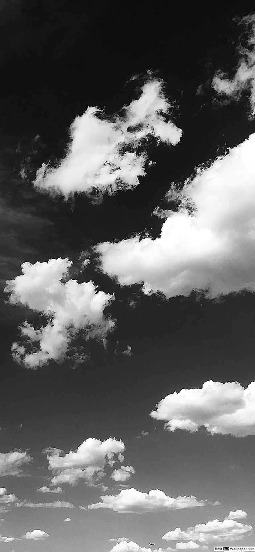 Black and White Cloud Wallpaper