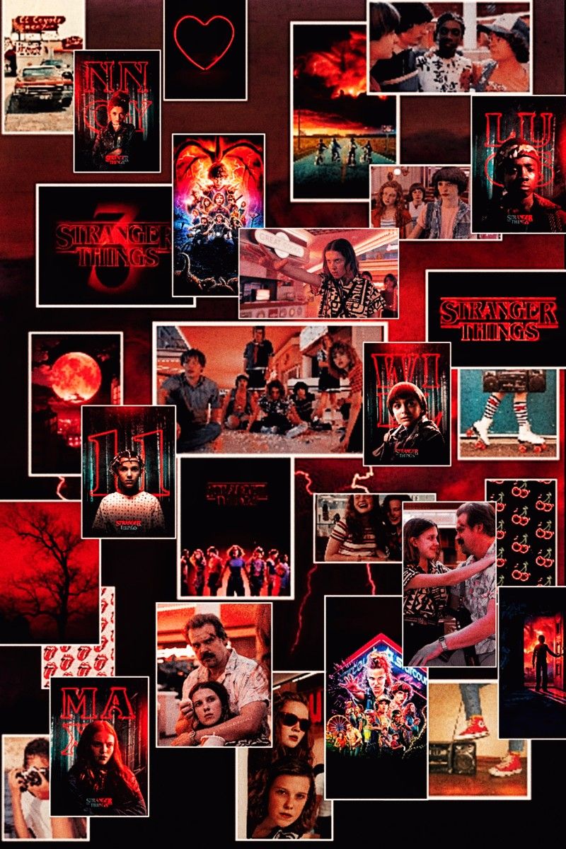 Stranger Things Collage Wallpaper