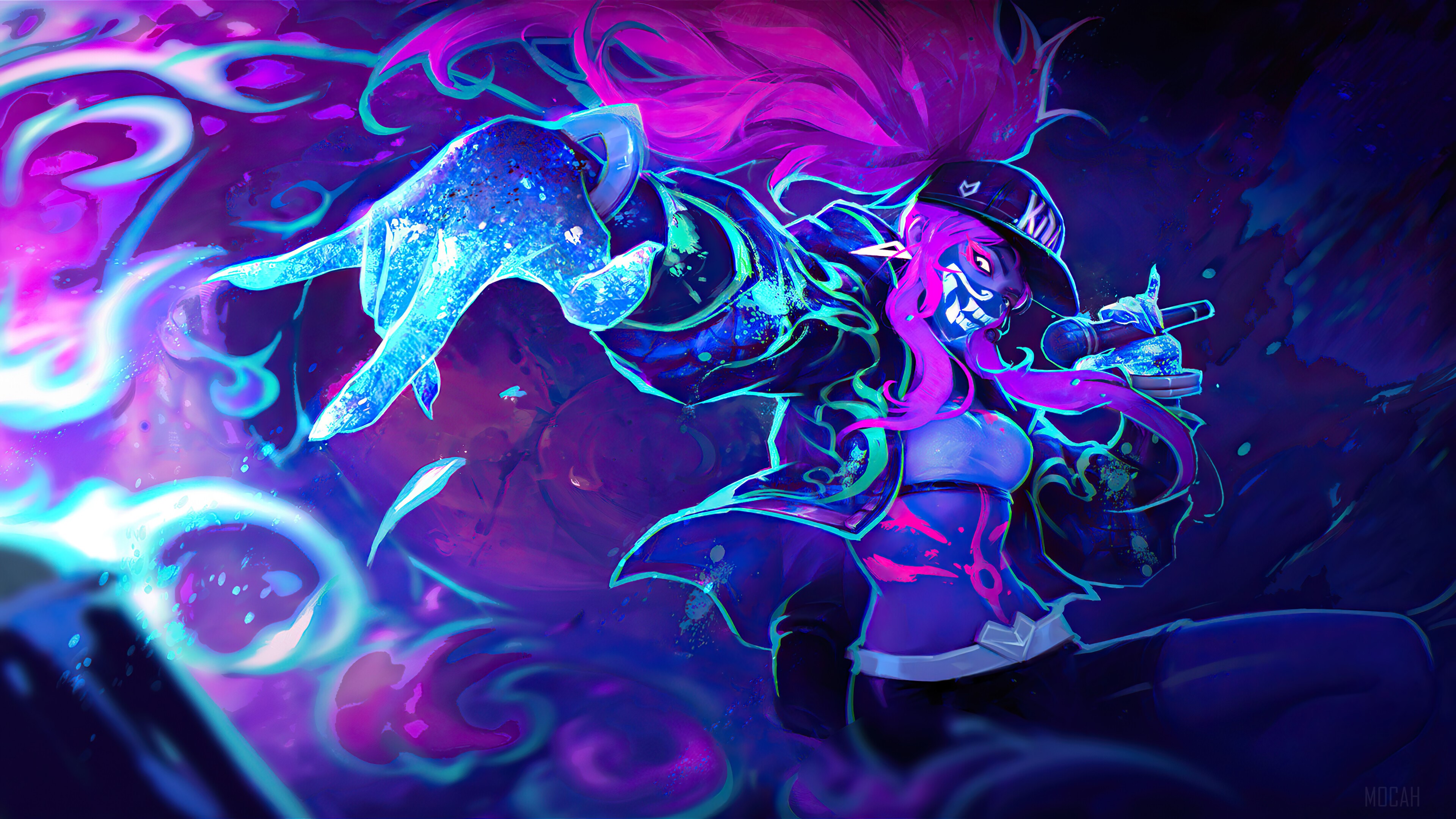 KDA, Akali, Neon, LoL, League