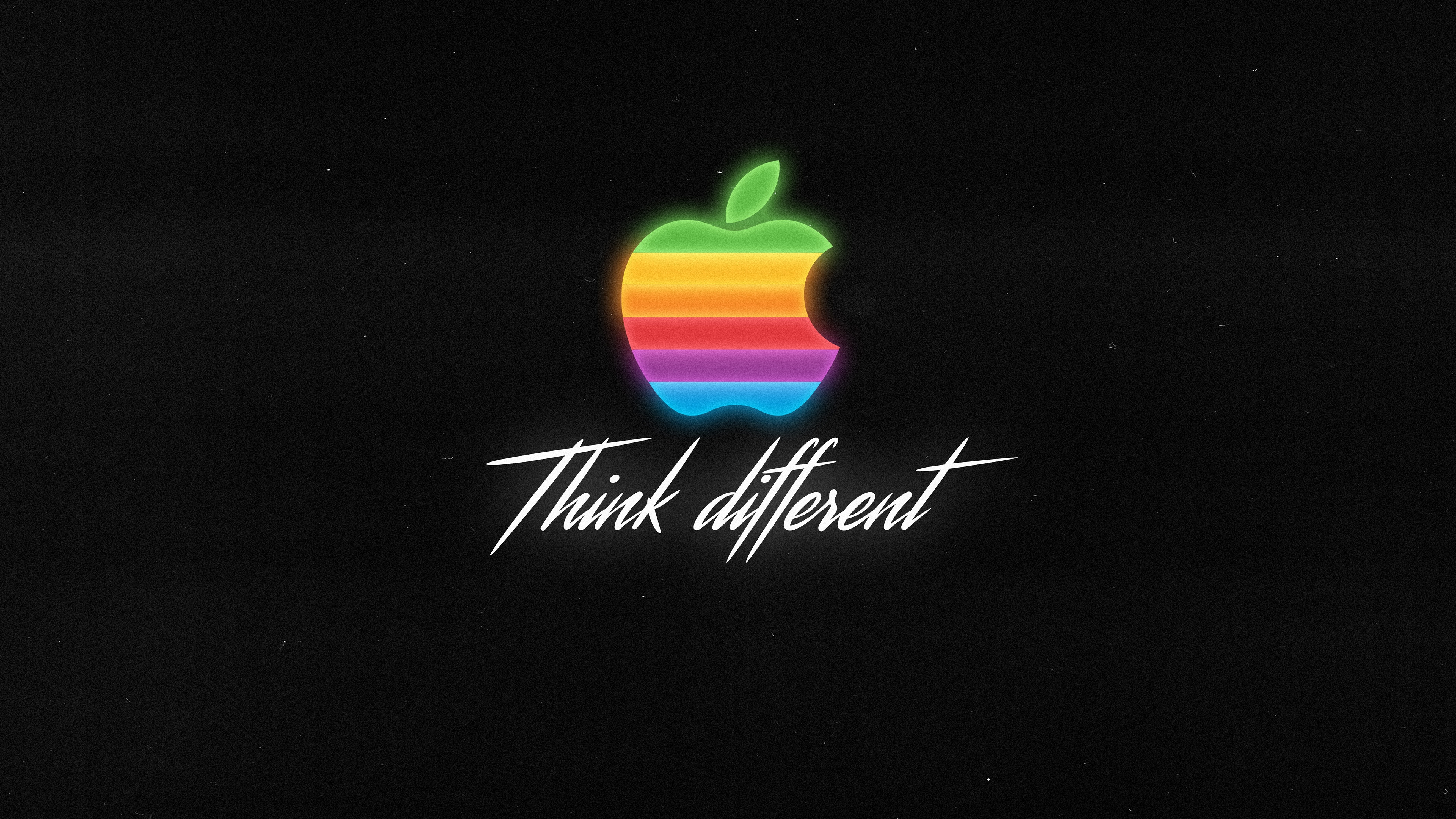 Apple logo Wallpaper 4K, Colorful