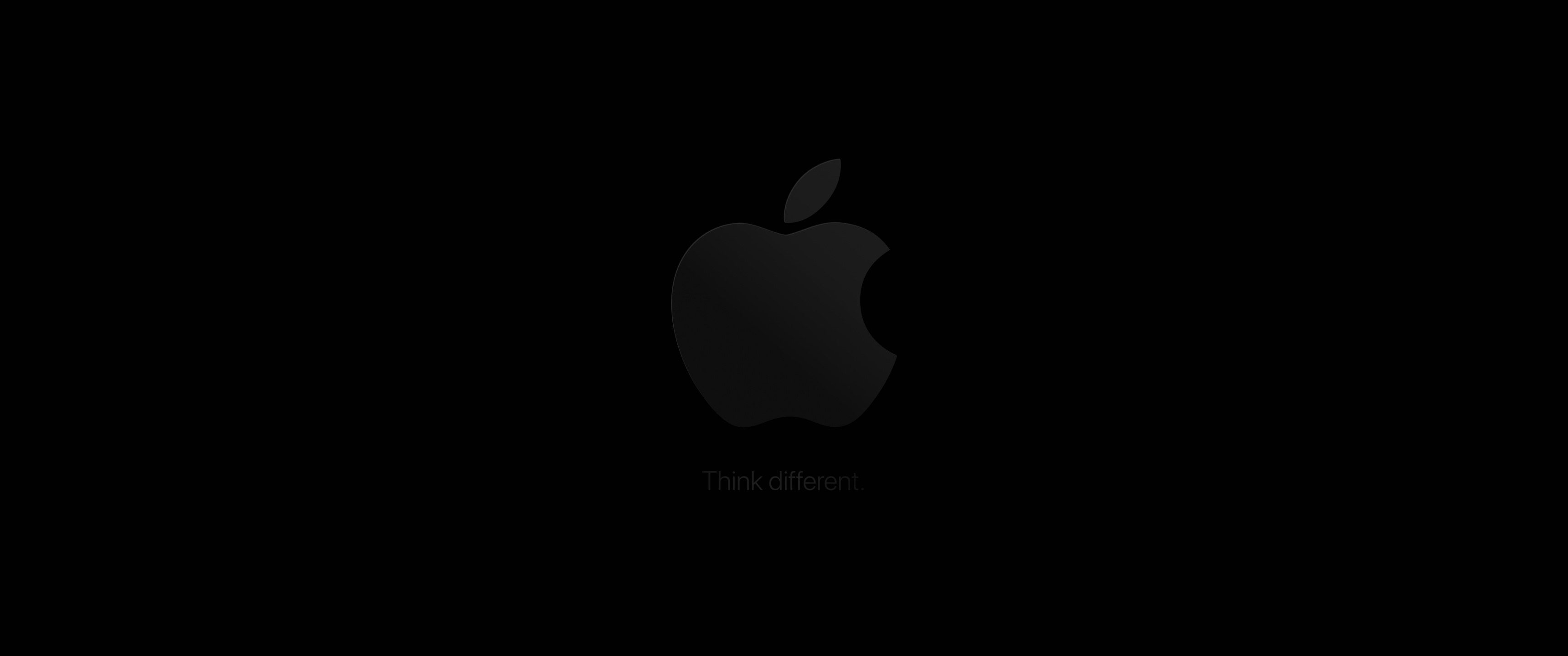 Apple logo Wallpaper 4K, Think
