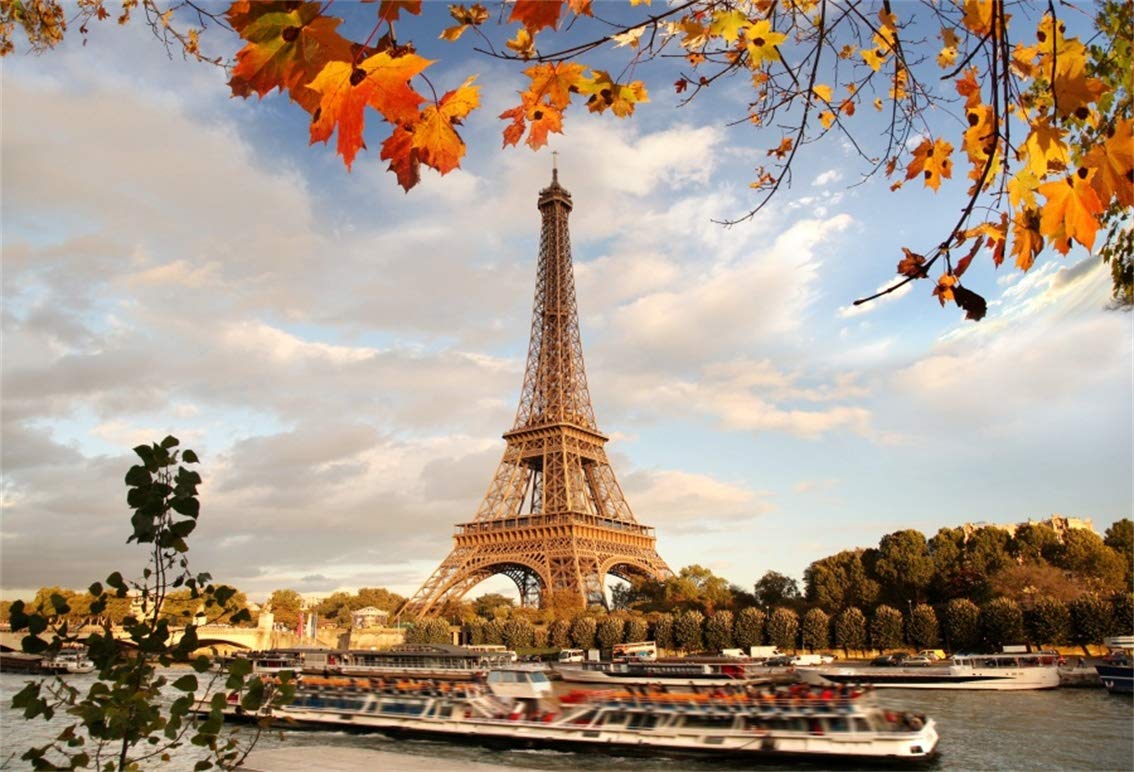 Leyiyi 5x3ft Autumn Eiffel Tower