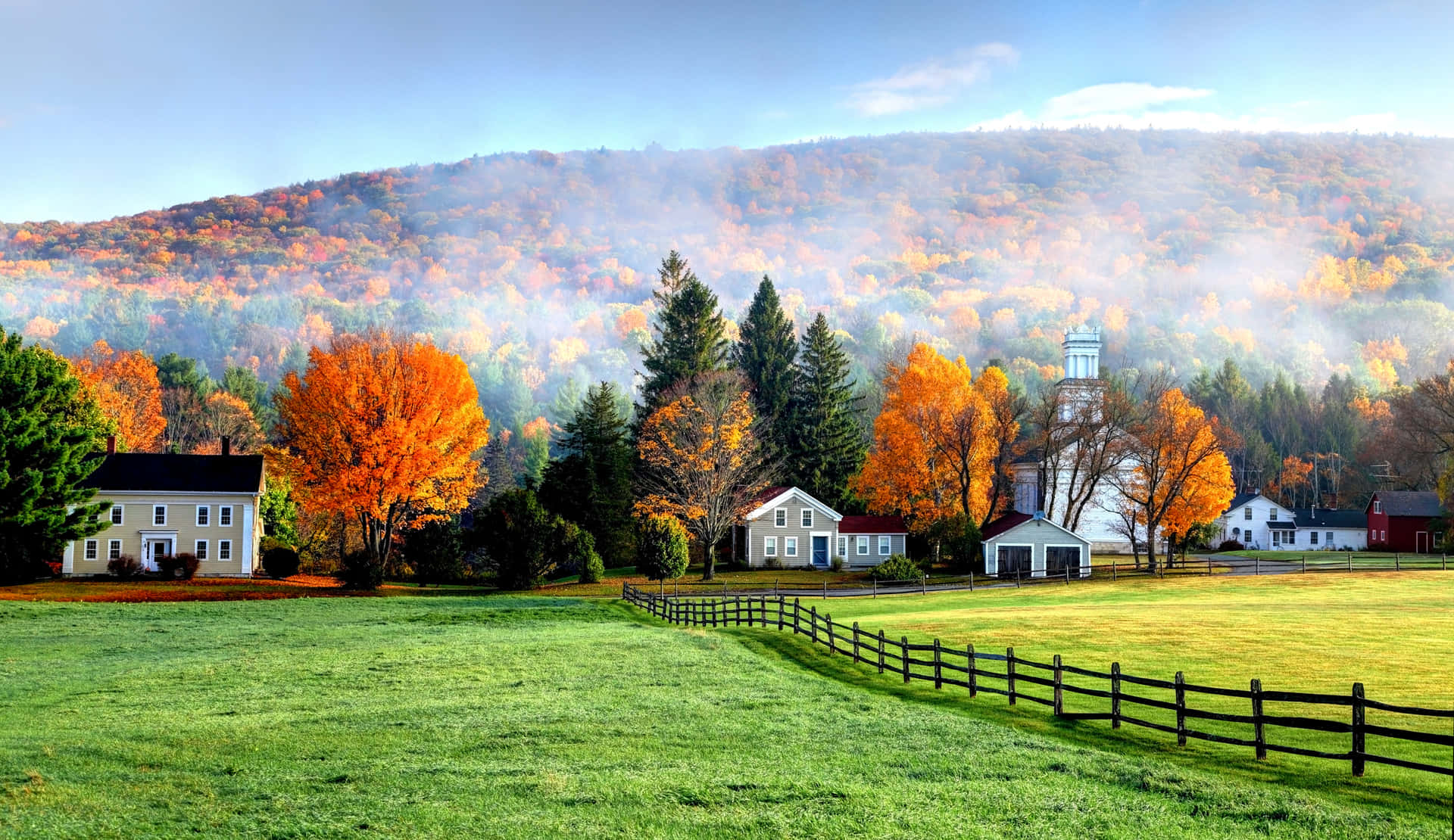 New England Autumn Wallpaper