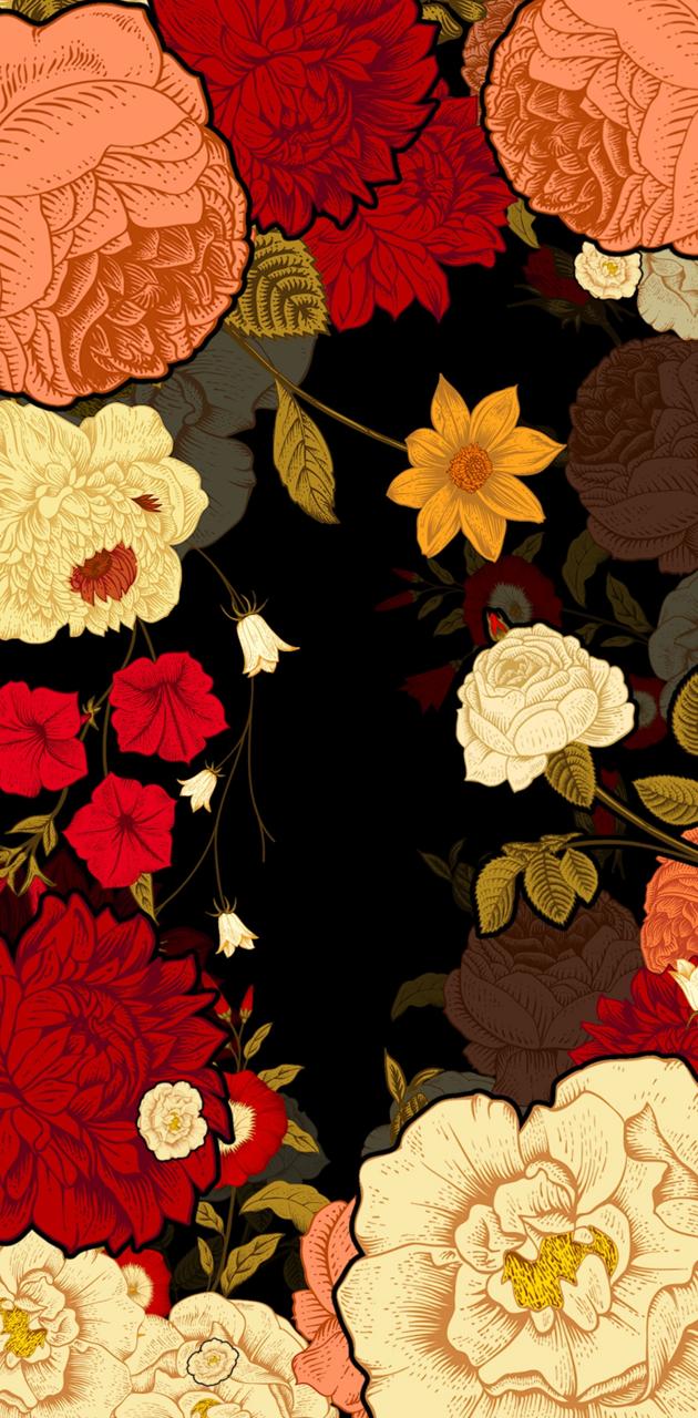 Autumn Floral wallpaper