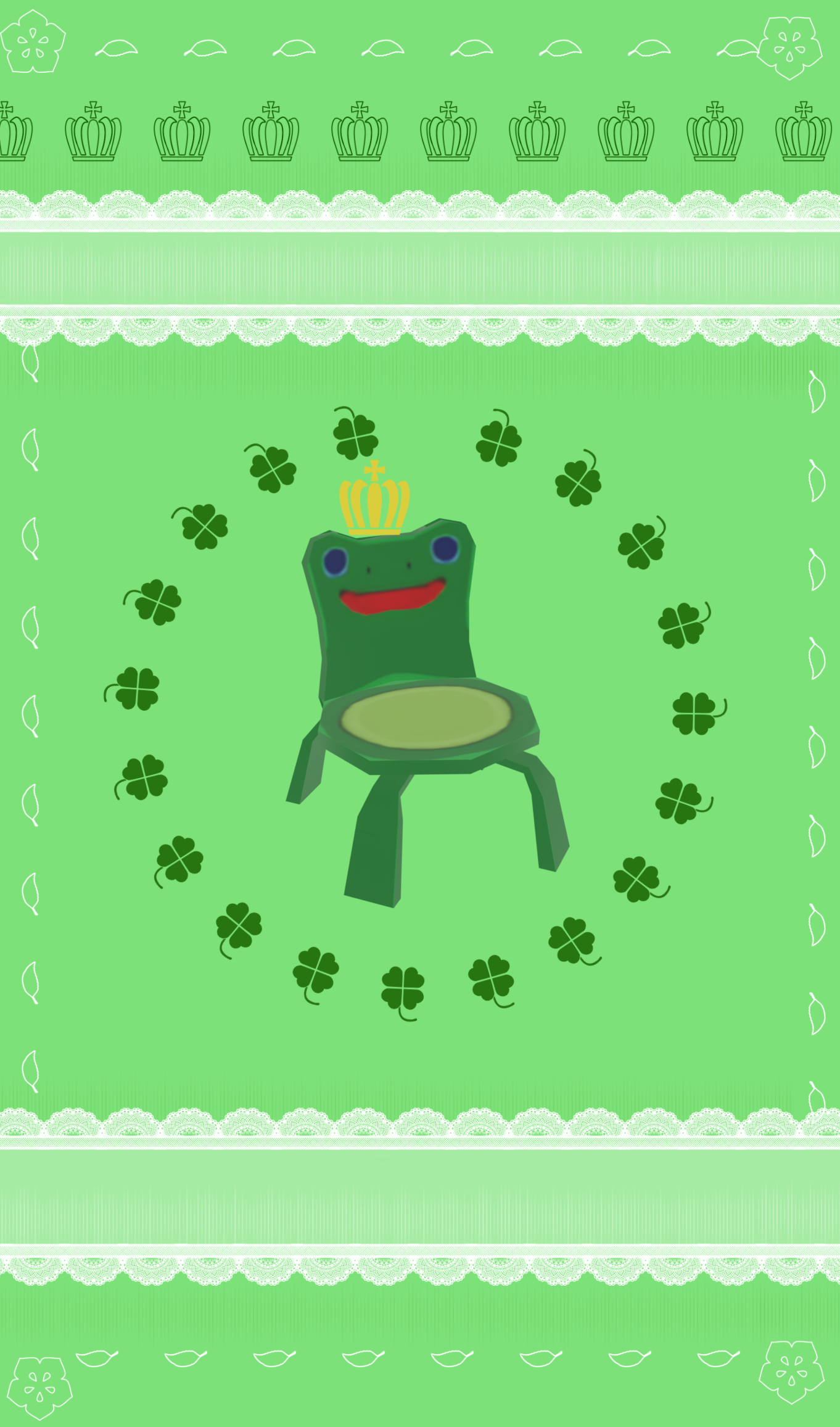 I made a froggy chair wallpaper, r