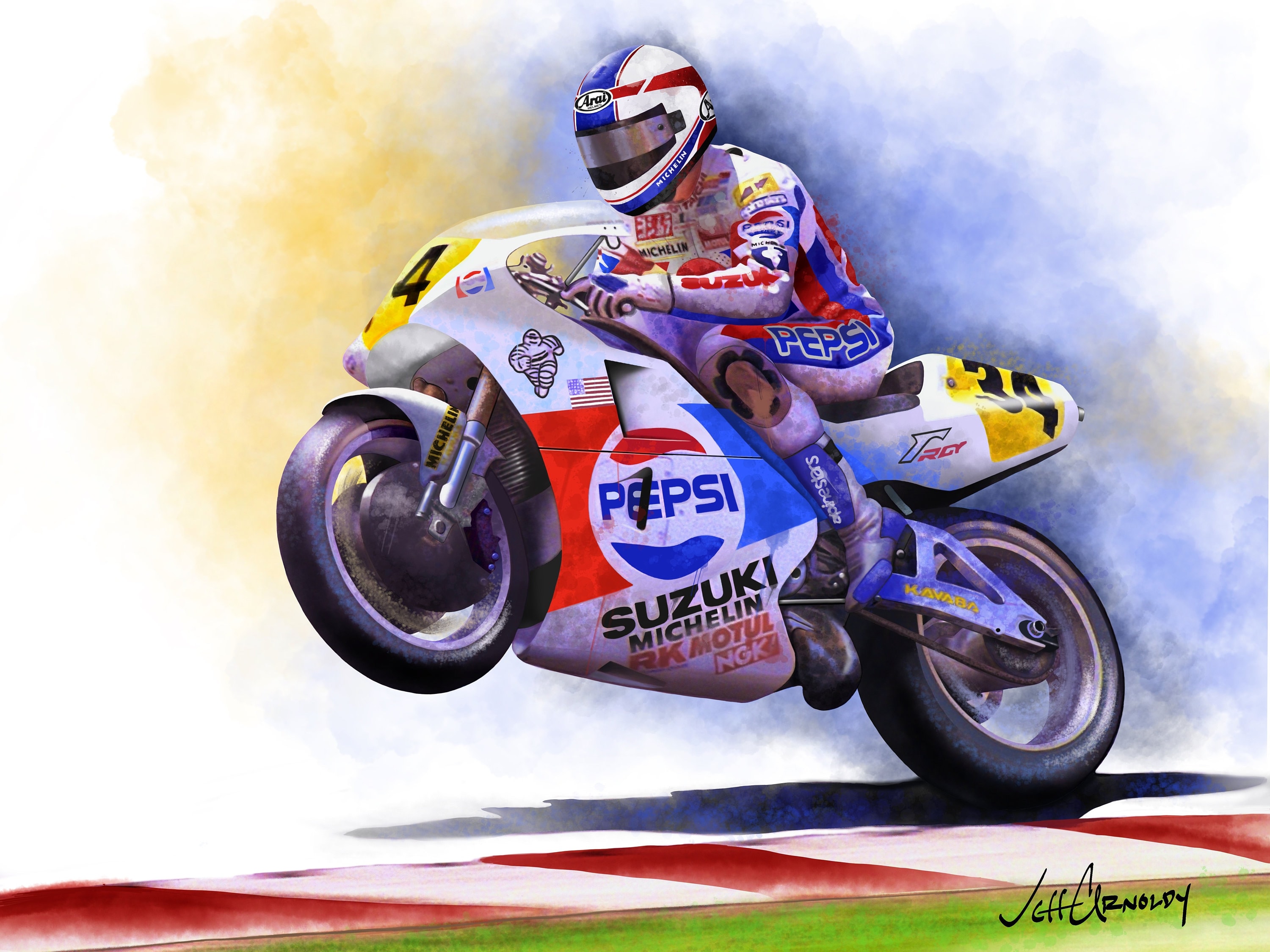 Kevin Schwantz Suzuki Pepsi RGV500