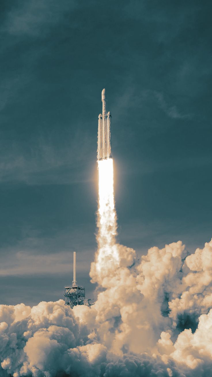 Space rocket phone wallpaper