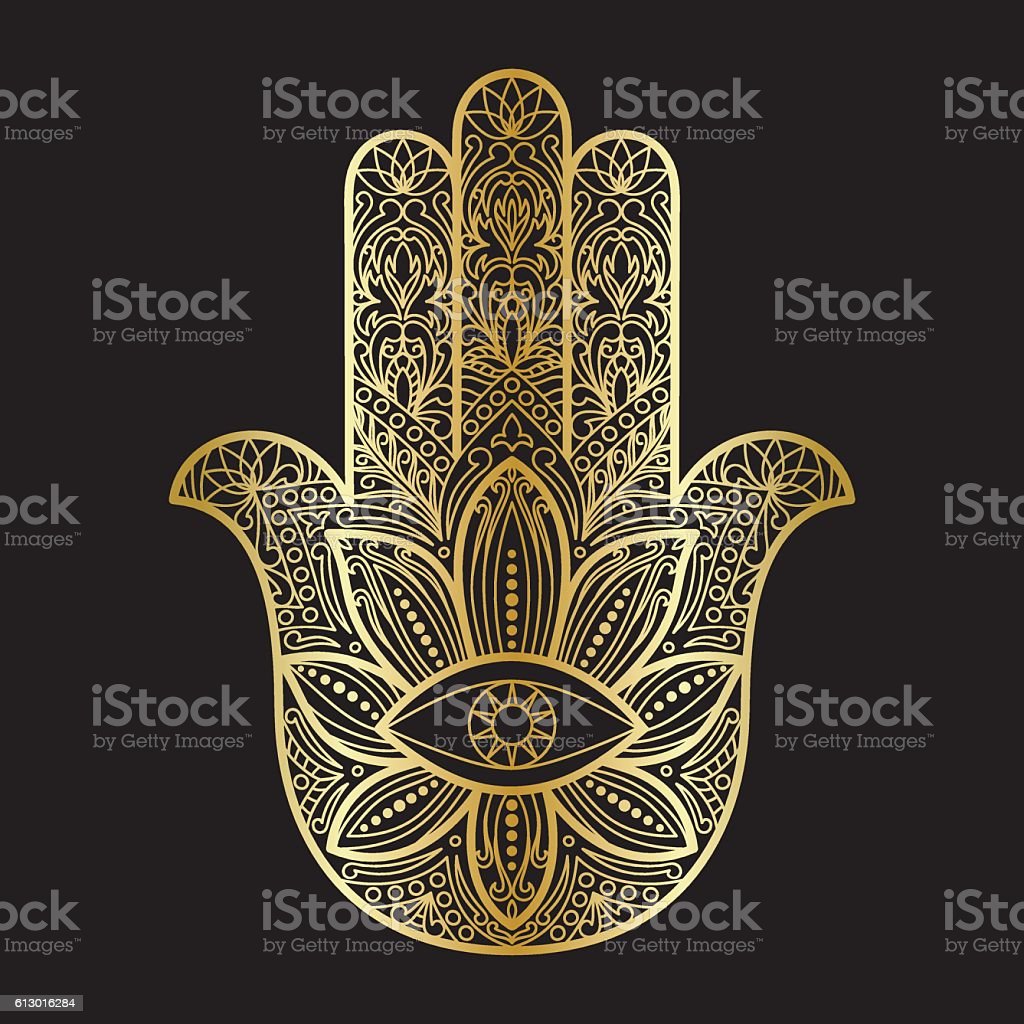 Hamsa Hand Of Fatima Amulet Stock