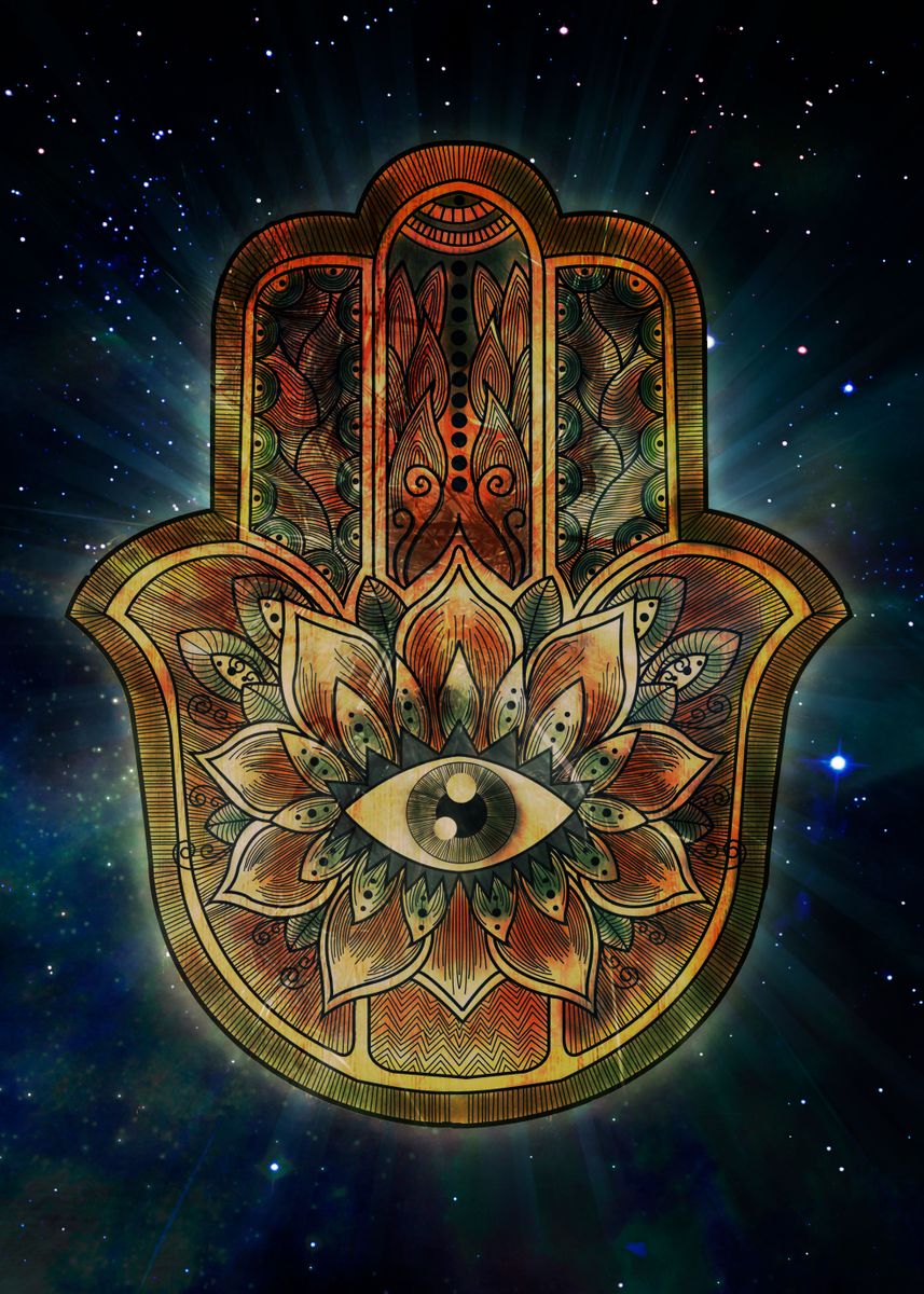 Hamsa Hand de Fáti' Poster