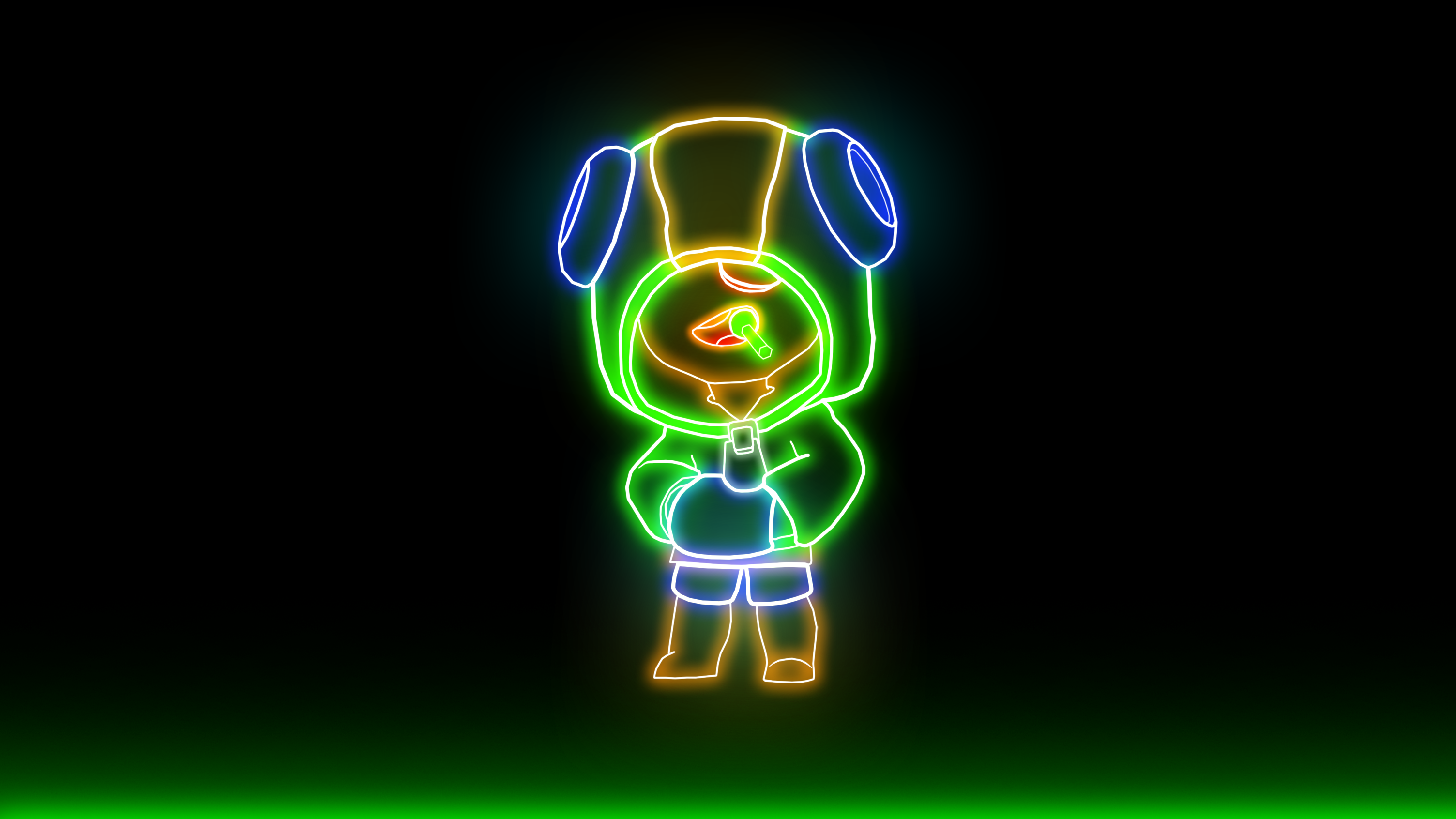 Neon Leon wallpaper