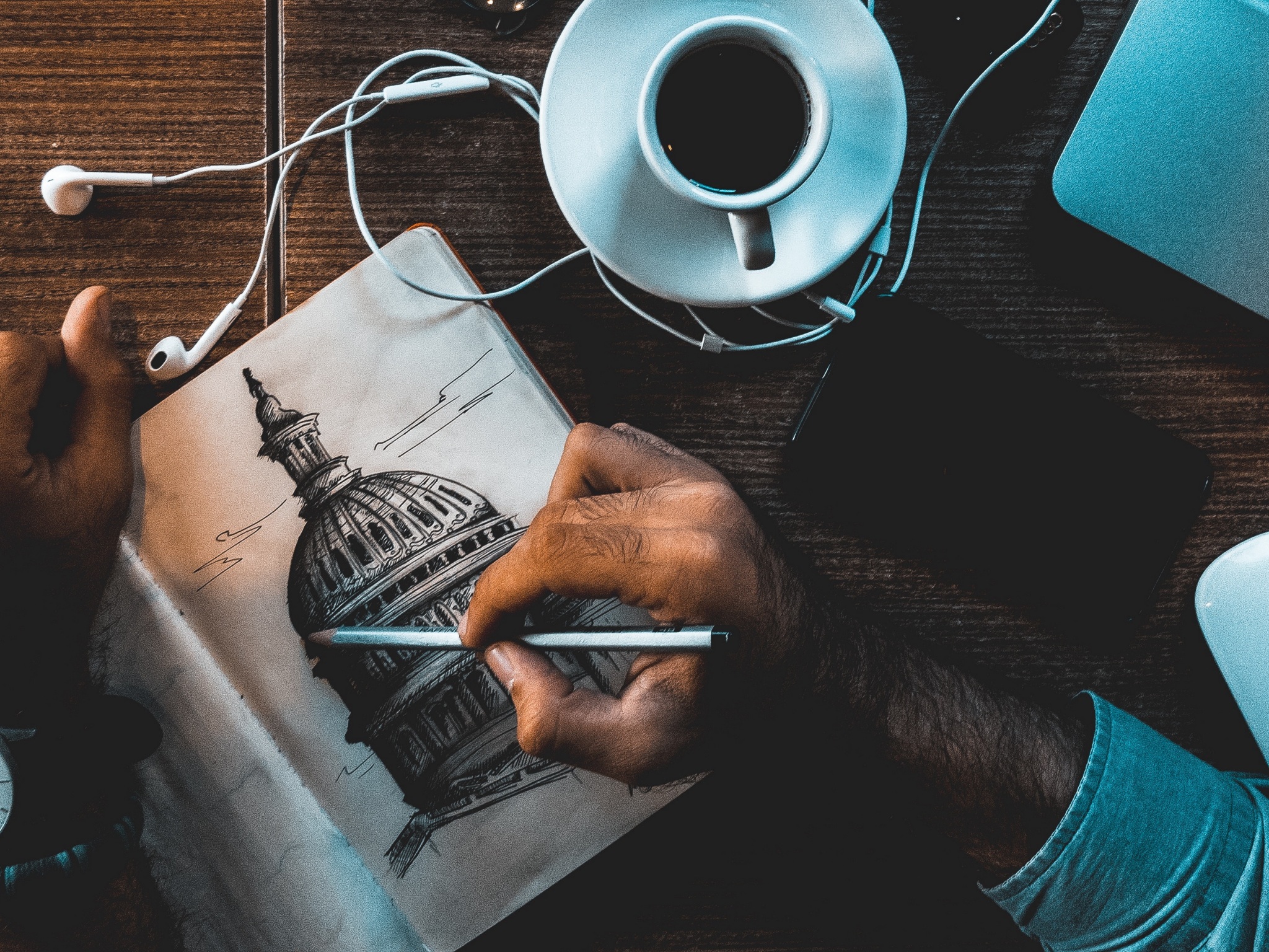 Wallpaper 4k sketch, drawing