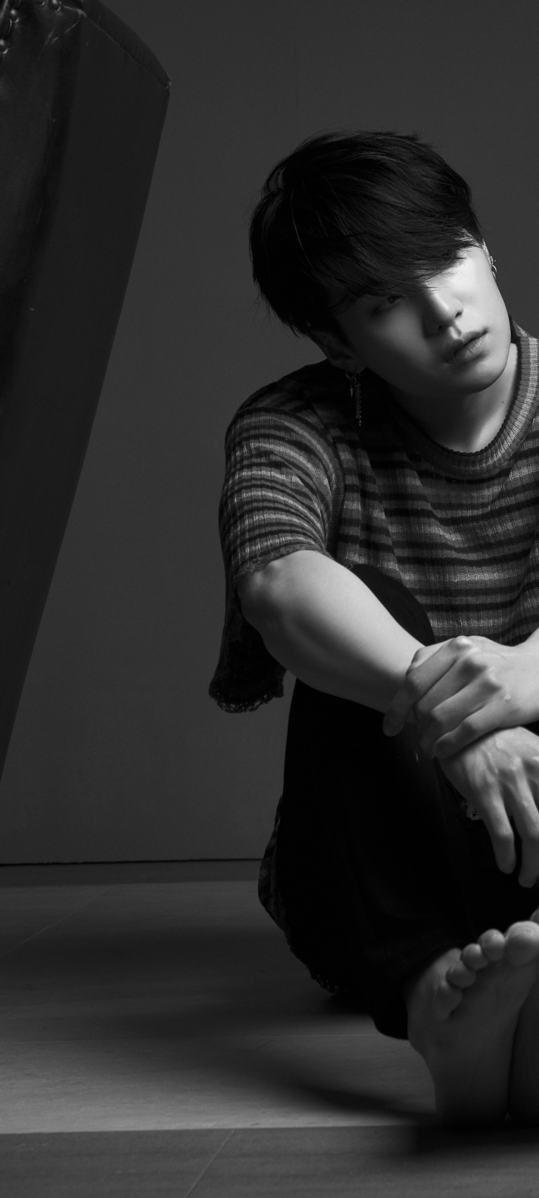 Suga Wallpaper 4K, BTS, Black Dark