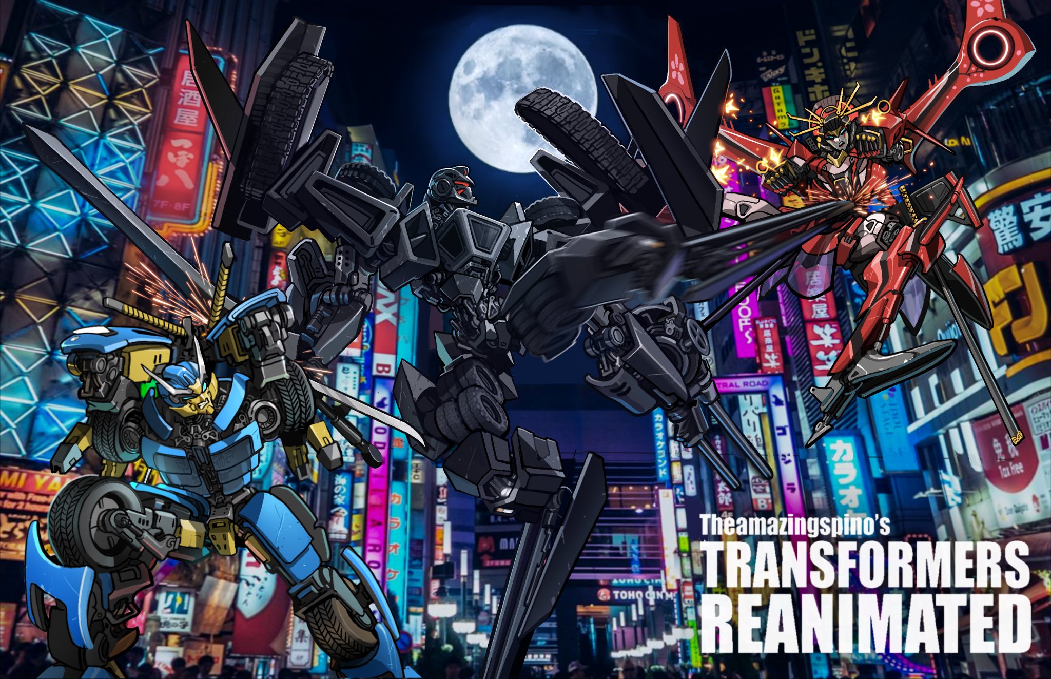 windblade, drift, and sixshot