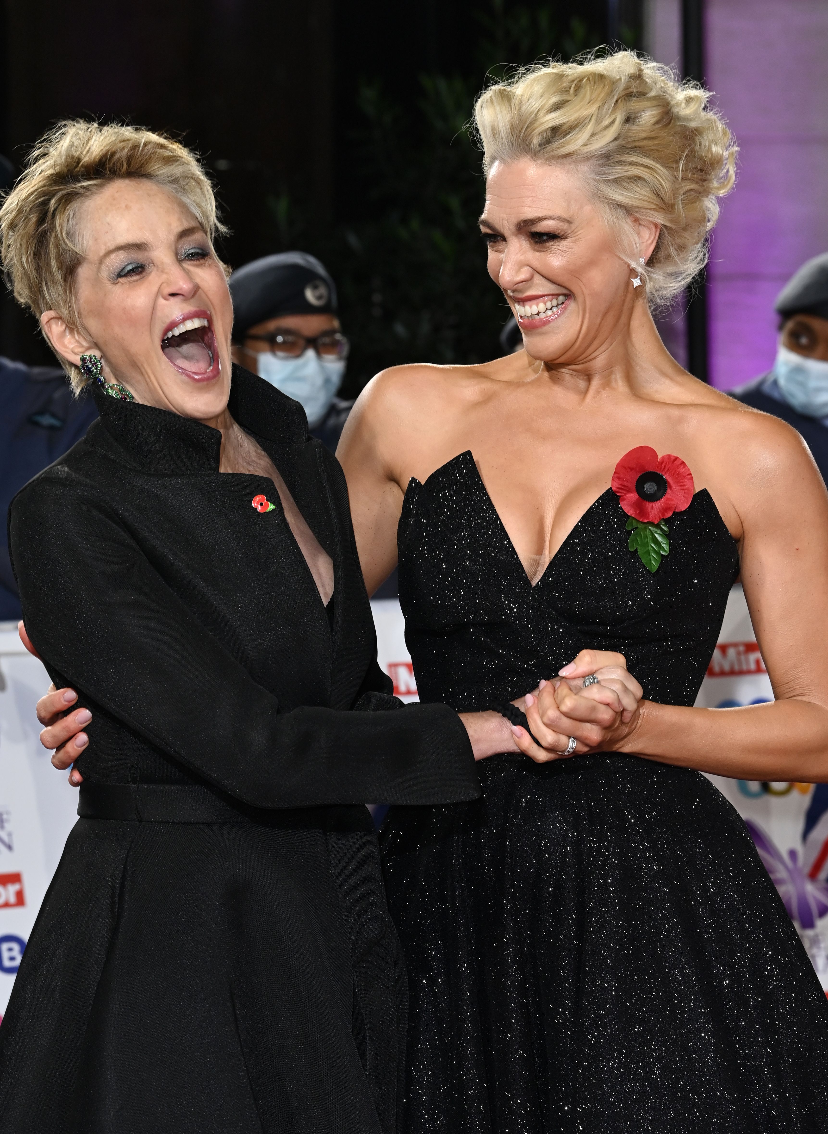 Sharon Stone and Hannah Waddingham