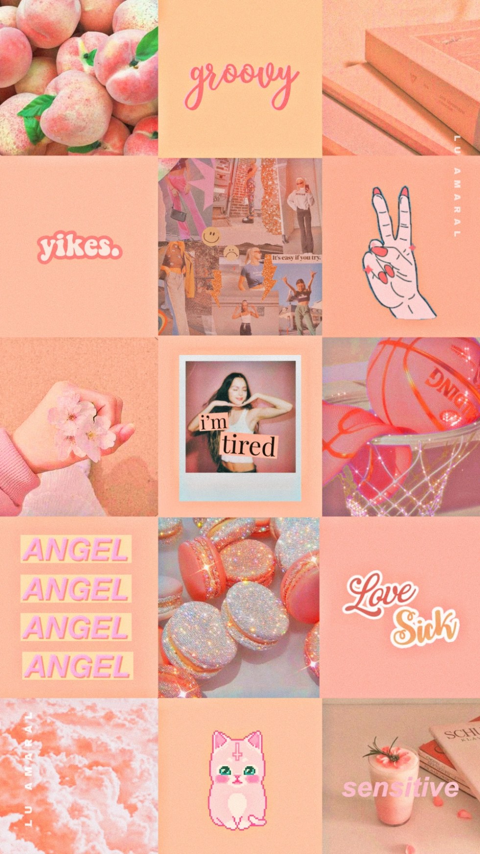 Cute aesthetic collage wallpaper