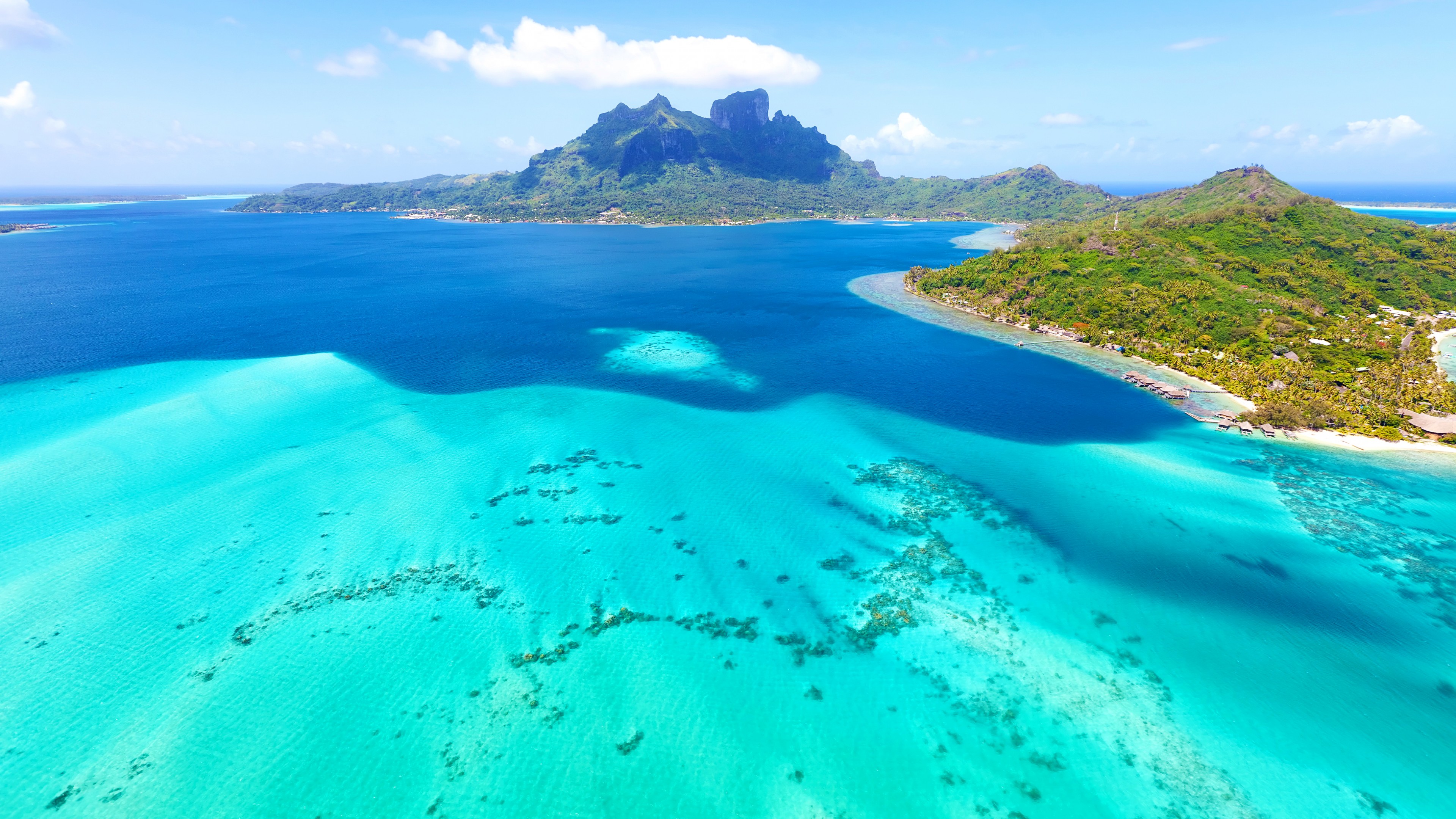 Wallpaper / Bora Bora, 4k, HD Wallpaper, France, Best Beaches In The World, Ocean, Sea, Island Free Download