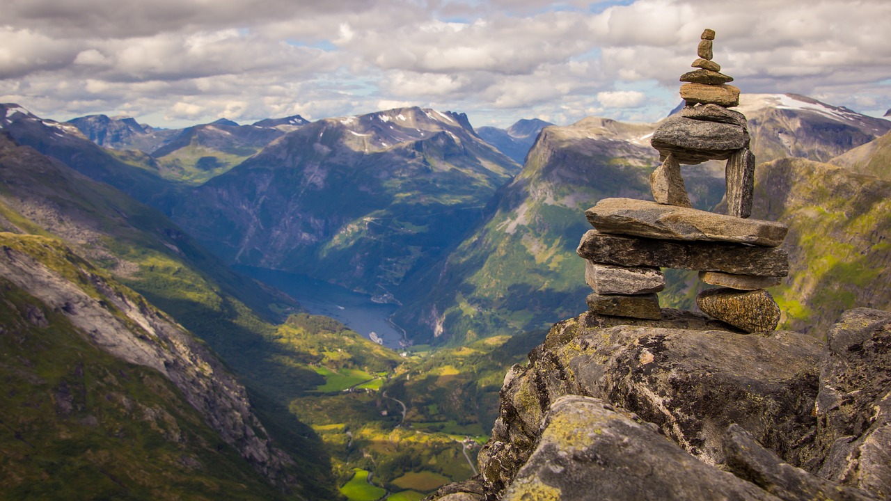 Nature, norway, landscape, mountain, clouds
