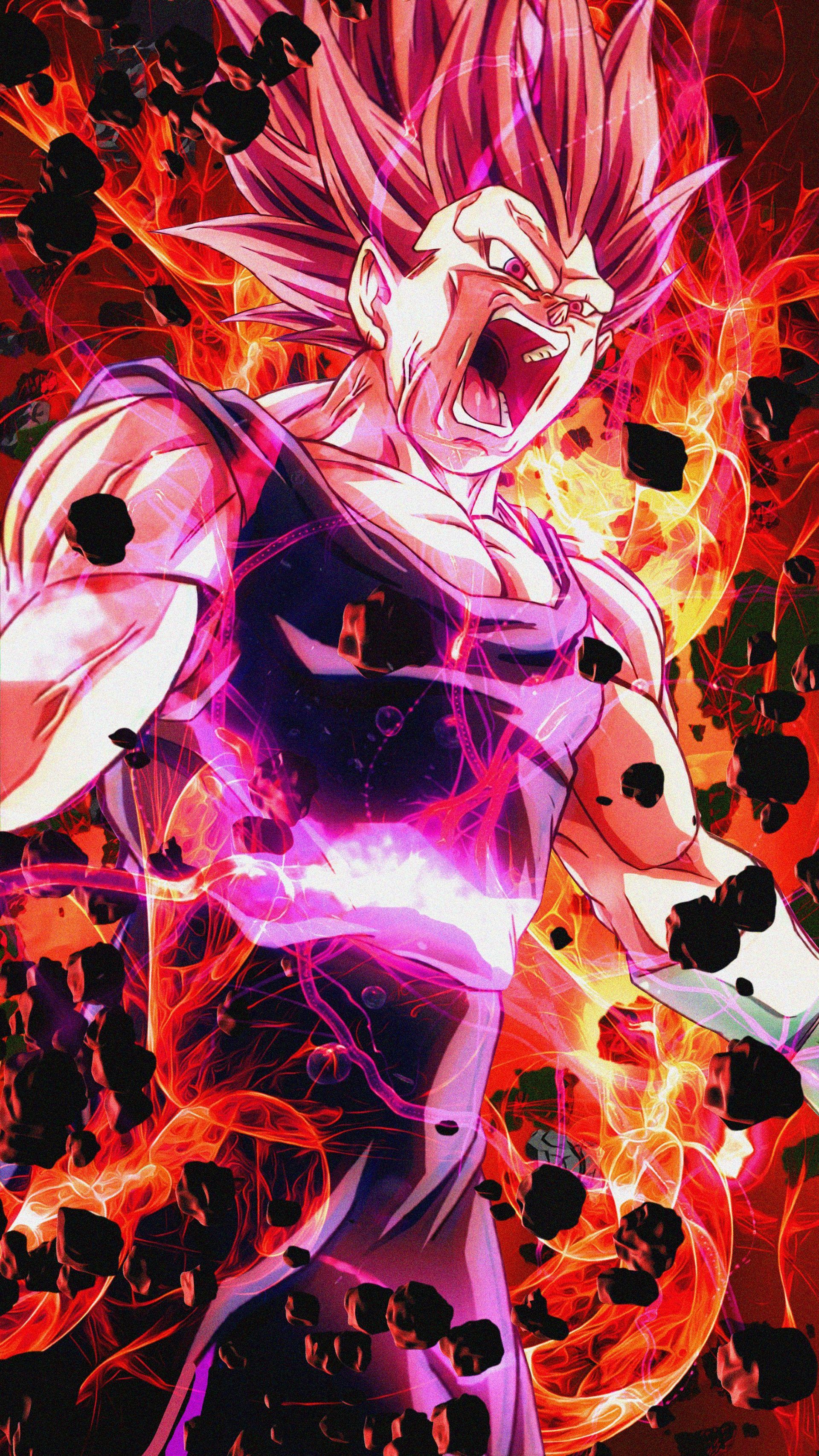 Vegeta Ultra Ego 4K vertical wallpaper