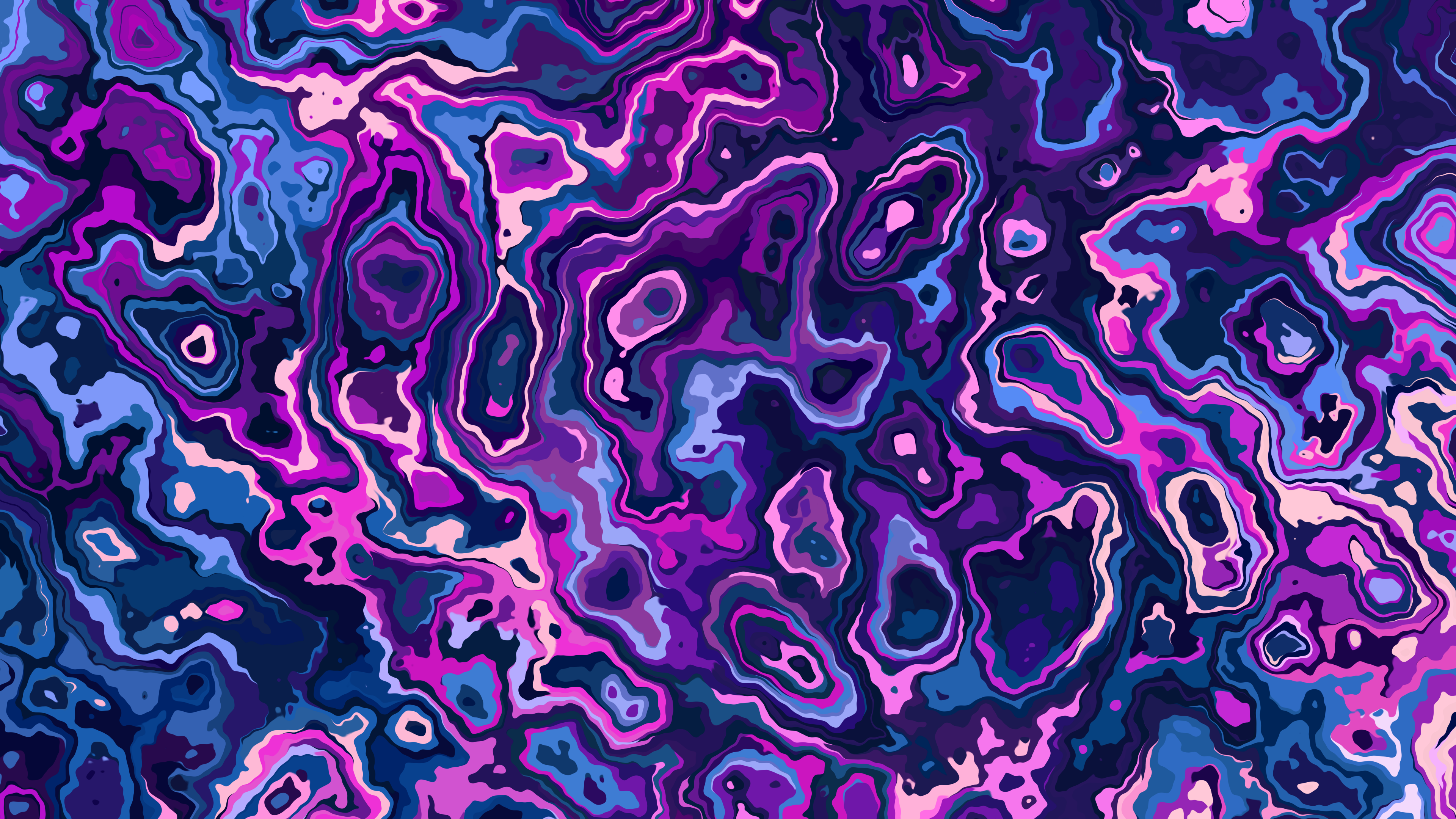 4K, blue, digital, abstract, artwork, pink, purple Gallery HD Wallpaper