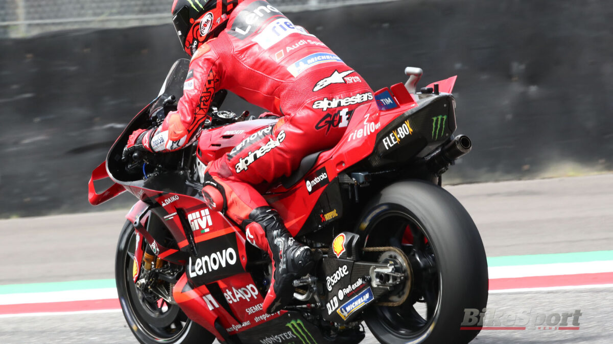 Italian MotoGP Practice P2. Bagnaia