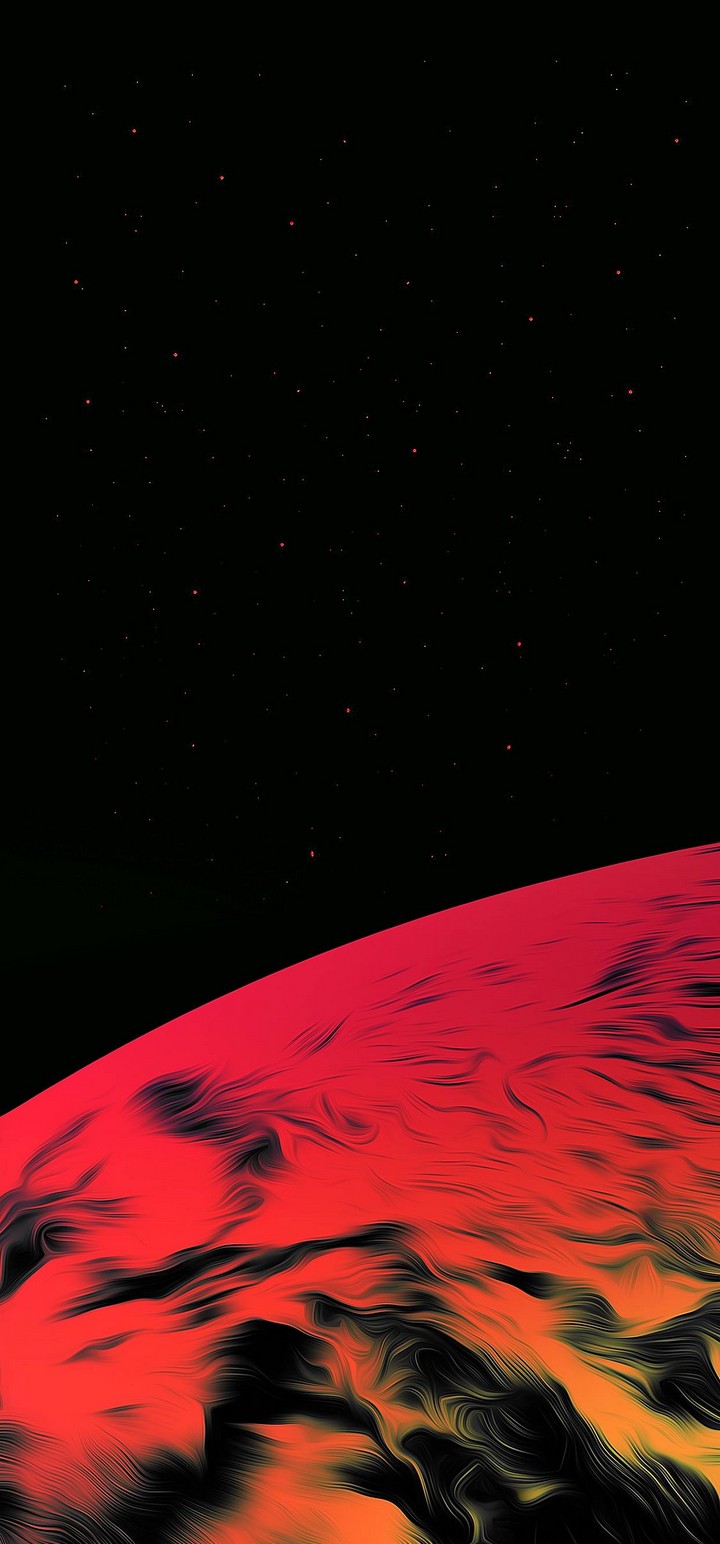 Red Planet Space Wallpaper - [720x1544]