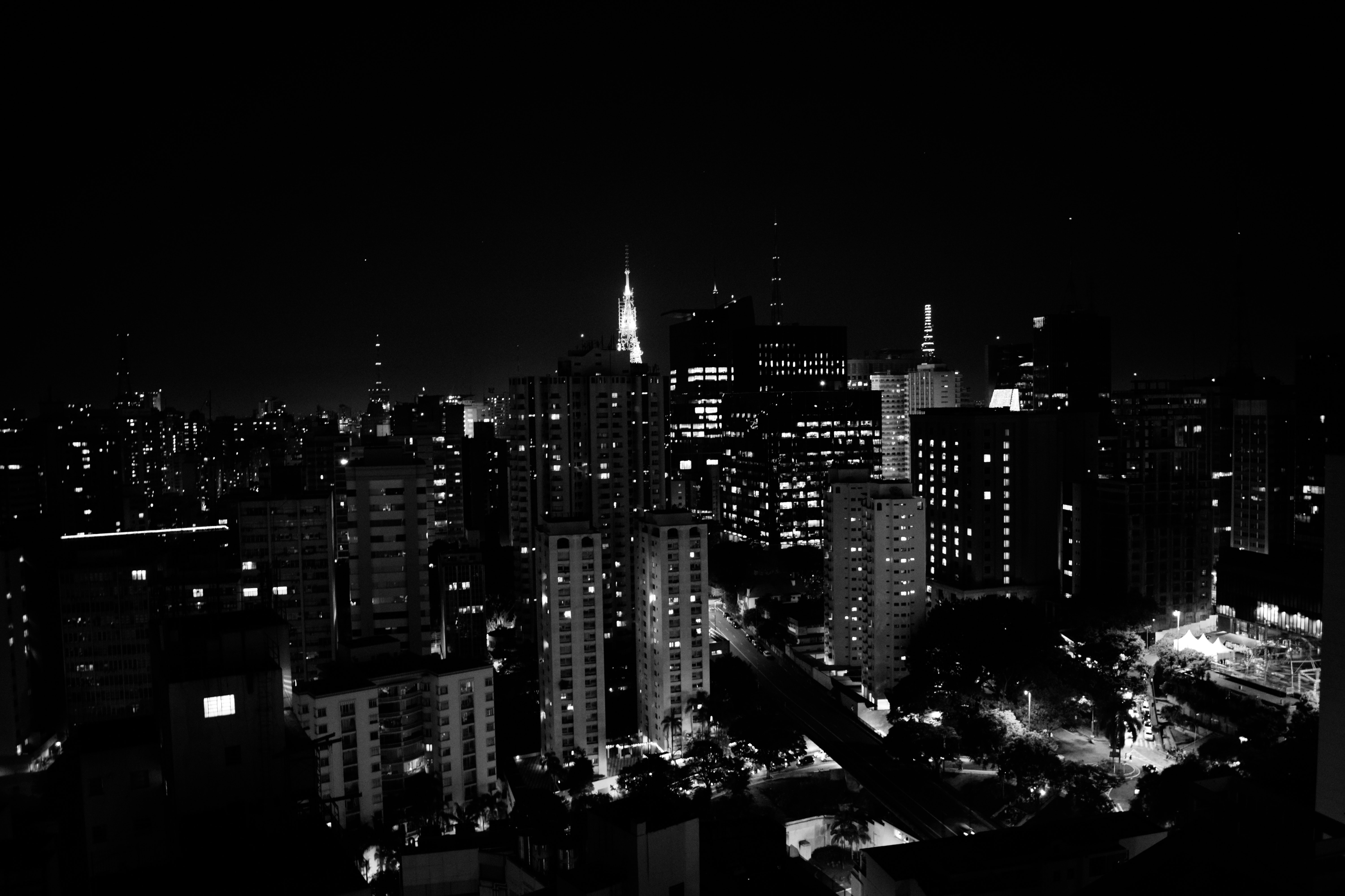 Black And White City Photo, Download