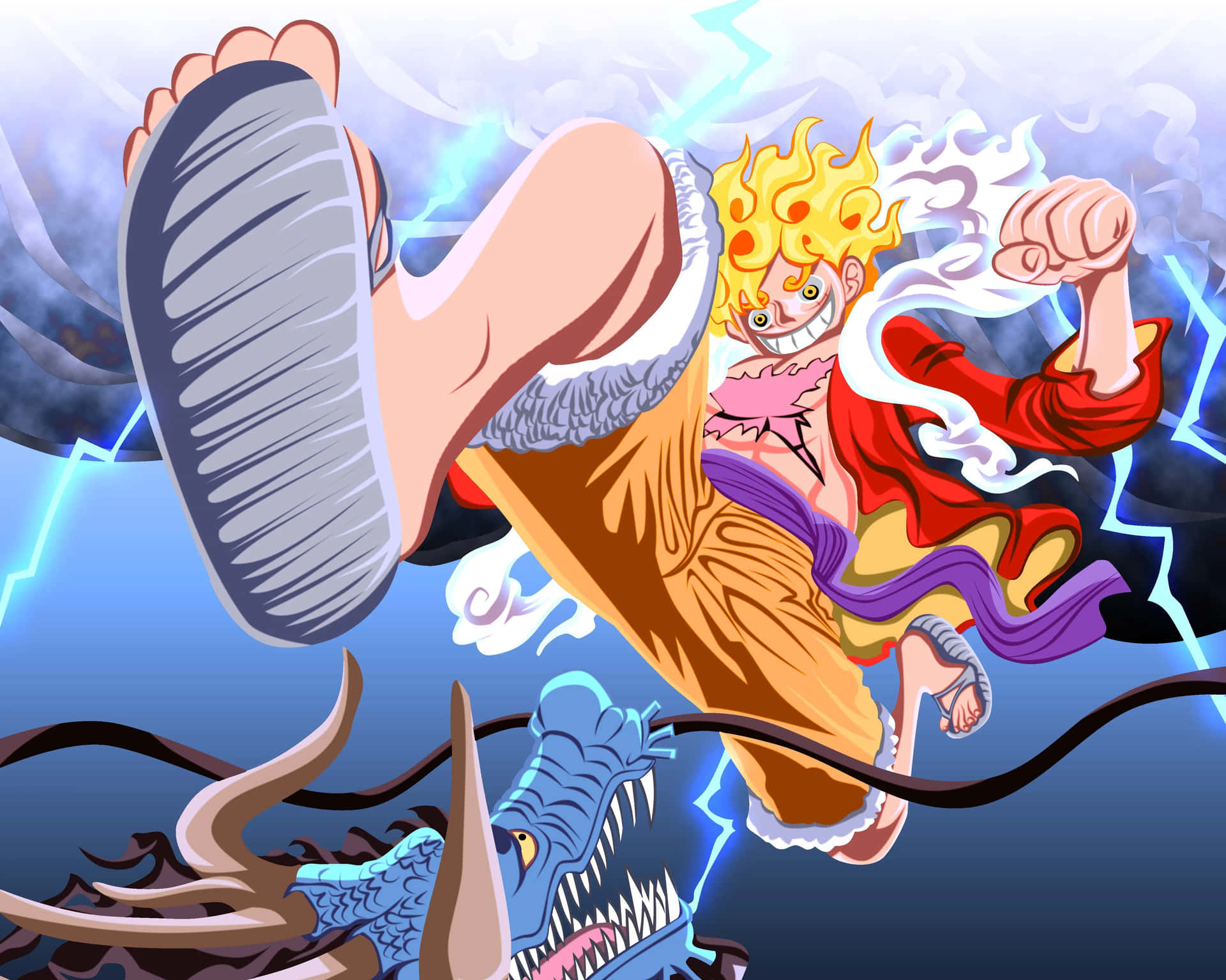 Luffy Gear 5 ! by Ranshiiki on DeviantArt