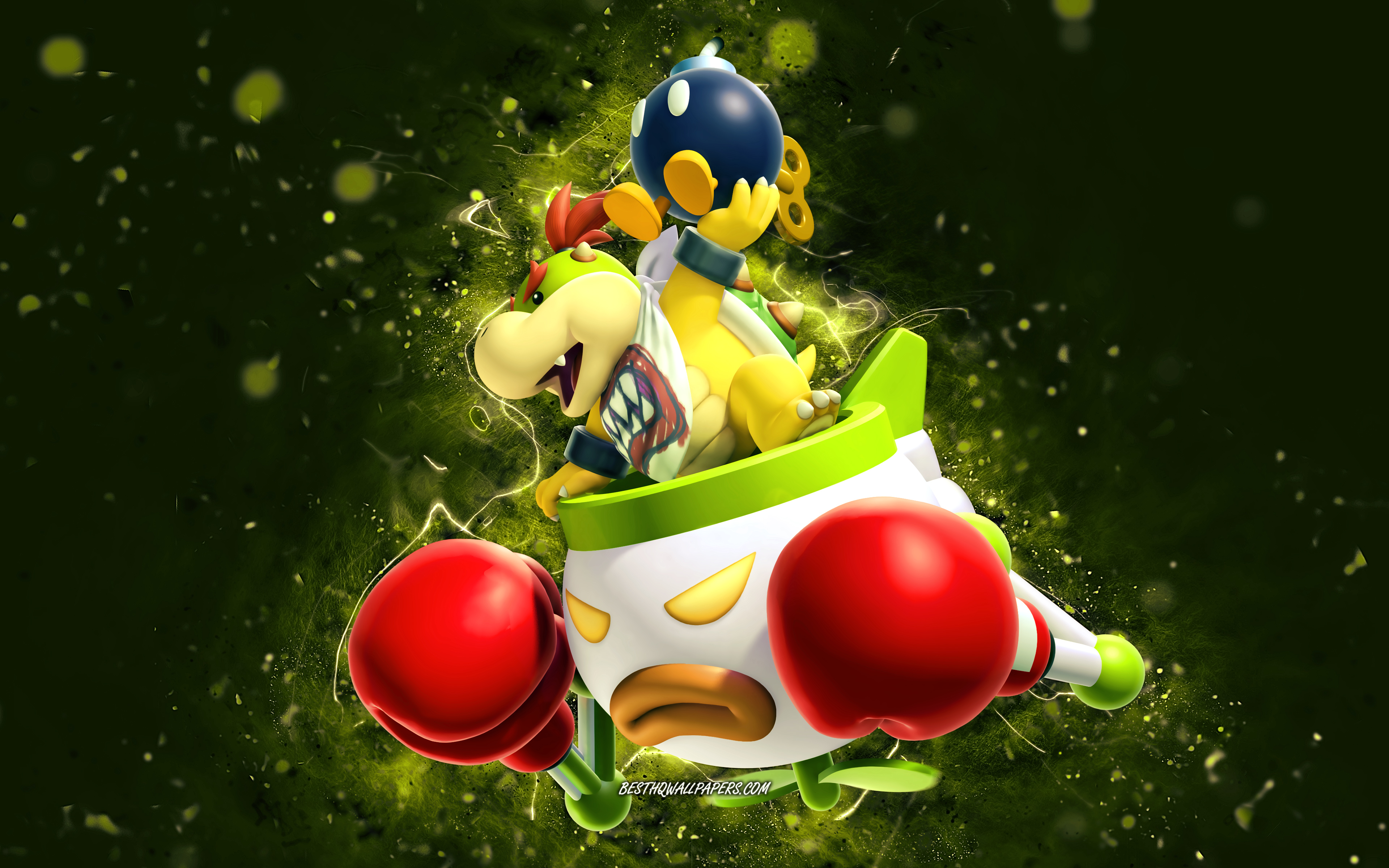 Download wallpaper Bowser Jr, 4k