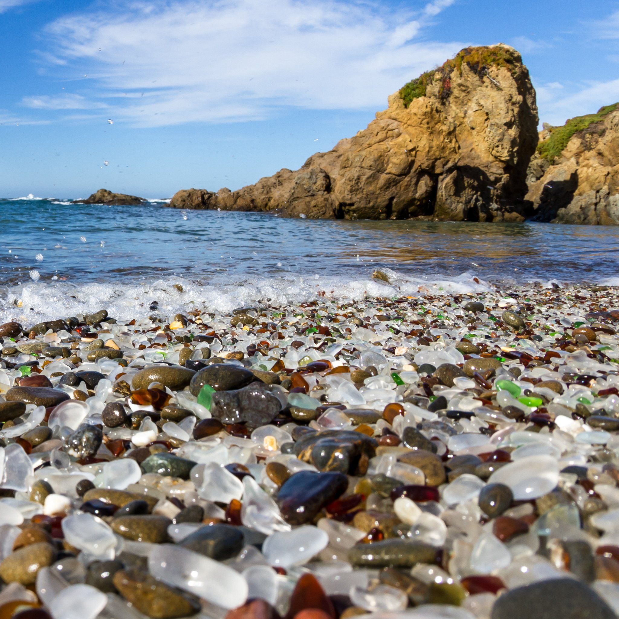 Sea glass beach california