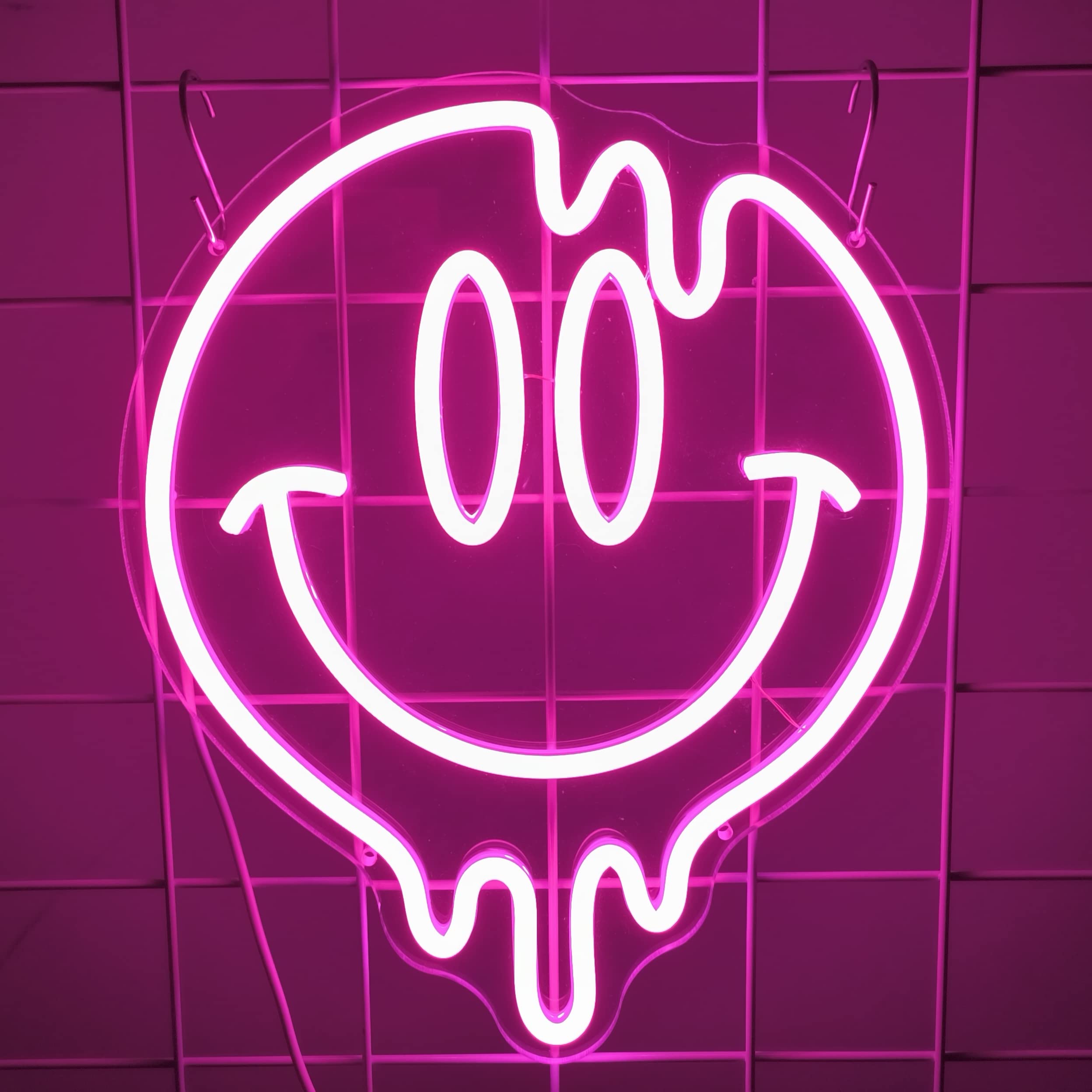 AONXJSIGN Smile Face Neon Sign Led Neon